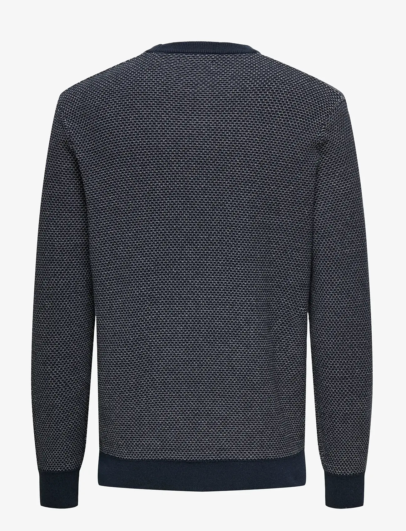 ONLY & SONS - ONSMORGAN 12 STRUCTURE CREW KNIT NOOS - herbstliche kleidung - navy blazer - 1