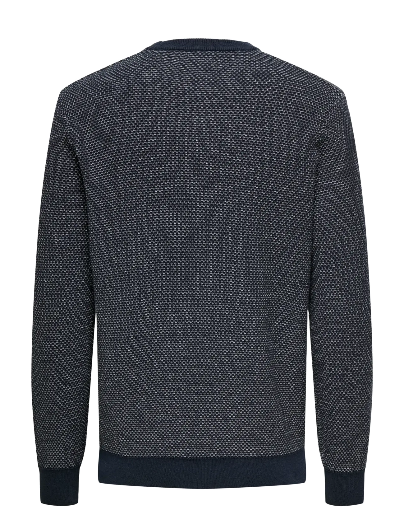 ONLY & SONS - ONSMORGAN 12 STRUCTURE CREW KNIT NOOS - round necks - navy blazer - 2