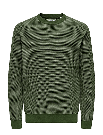 Onsmorgan 12 Structure Crew Knit Noos - Rund Hals