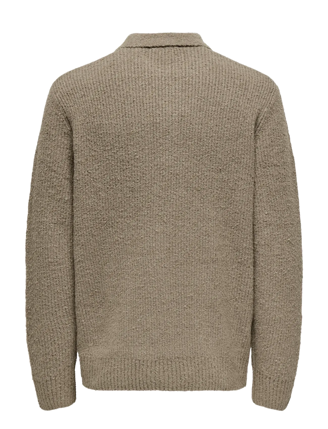ONLY & SONS - ONSDALE RLX LS POLO KNIT NOOS - poloer i strik med lange ærmer - walnut - 2