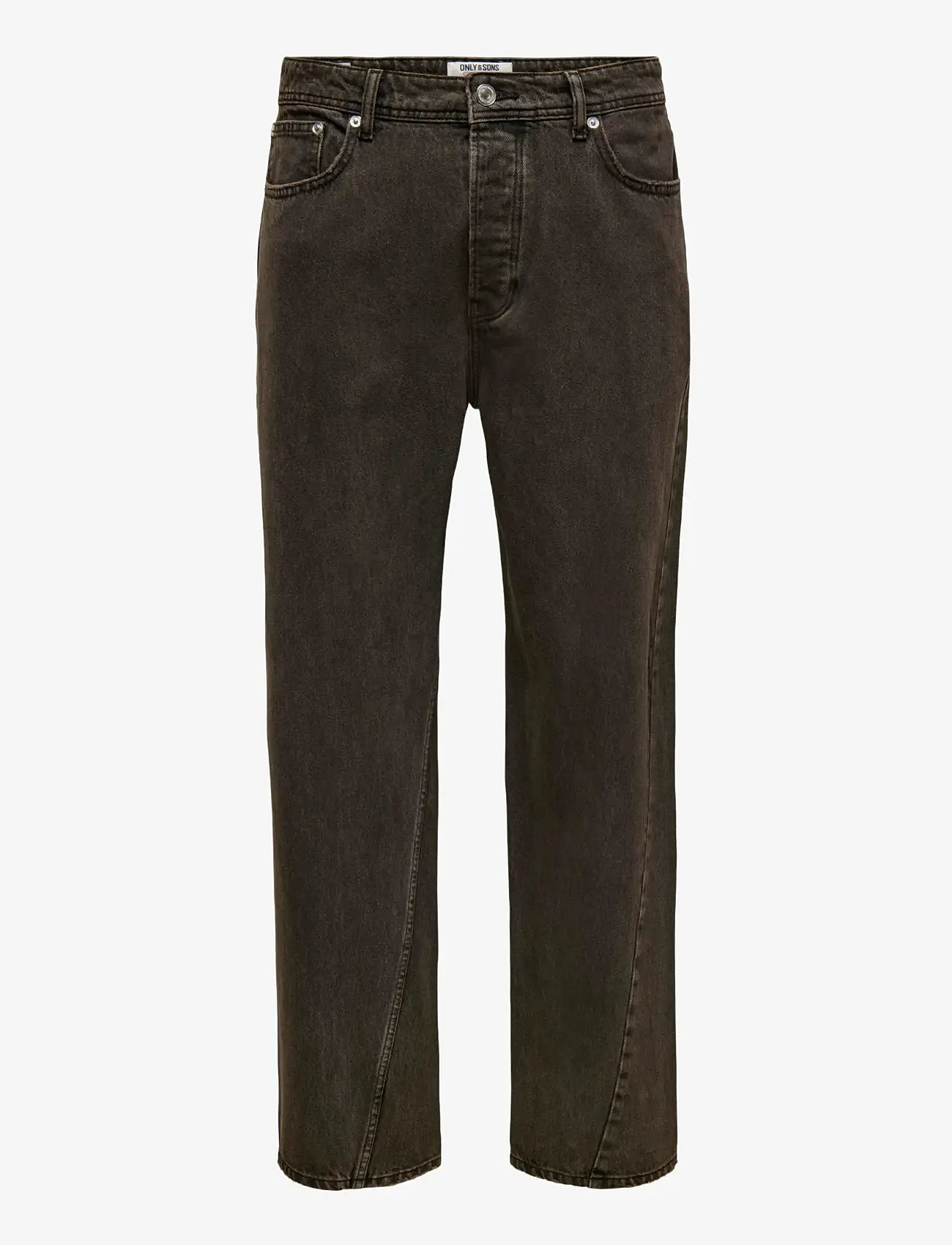 ONLY & SONS - ONSFADE LOOSE TWIST BROWN 3325 TAI DNM - loose jeans - brown stone - 1