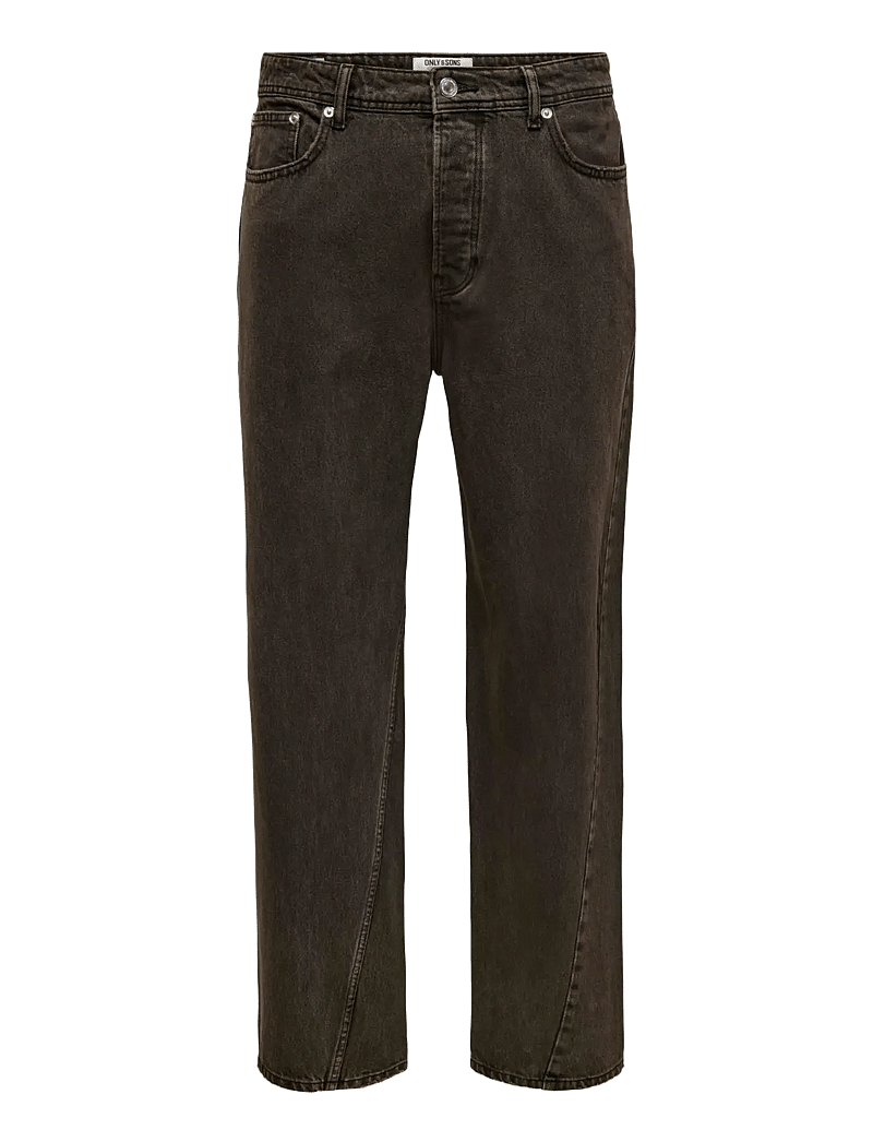 ONLY & SONS - ONSFADE LOOSE TWIST BROWN 3325 TAI DNM - loose jeans - brown stone - 1