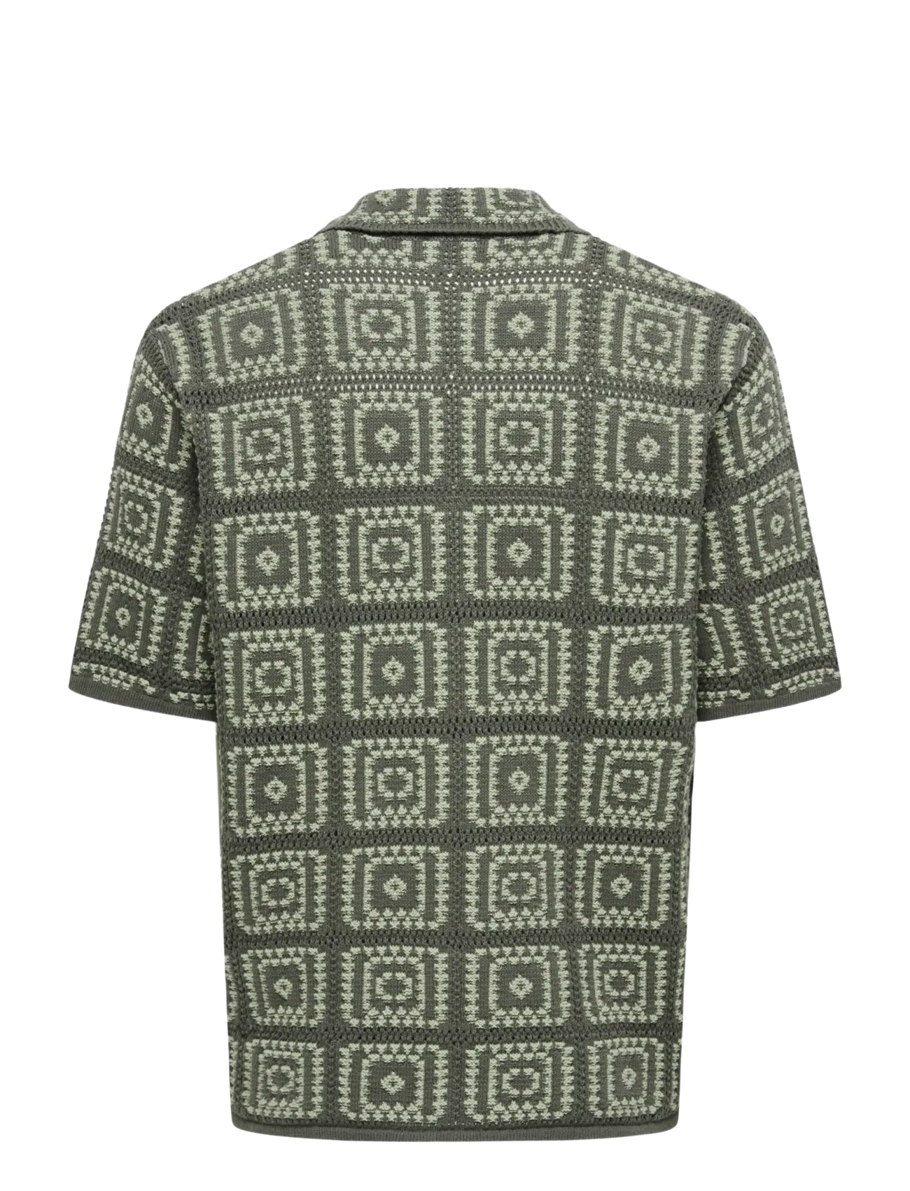 ONLY & SONS - ONSBART RLX 5 SS SHIRT KNIT - kurzarmhemden - castor gray - 2