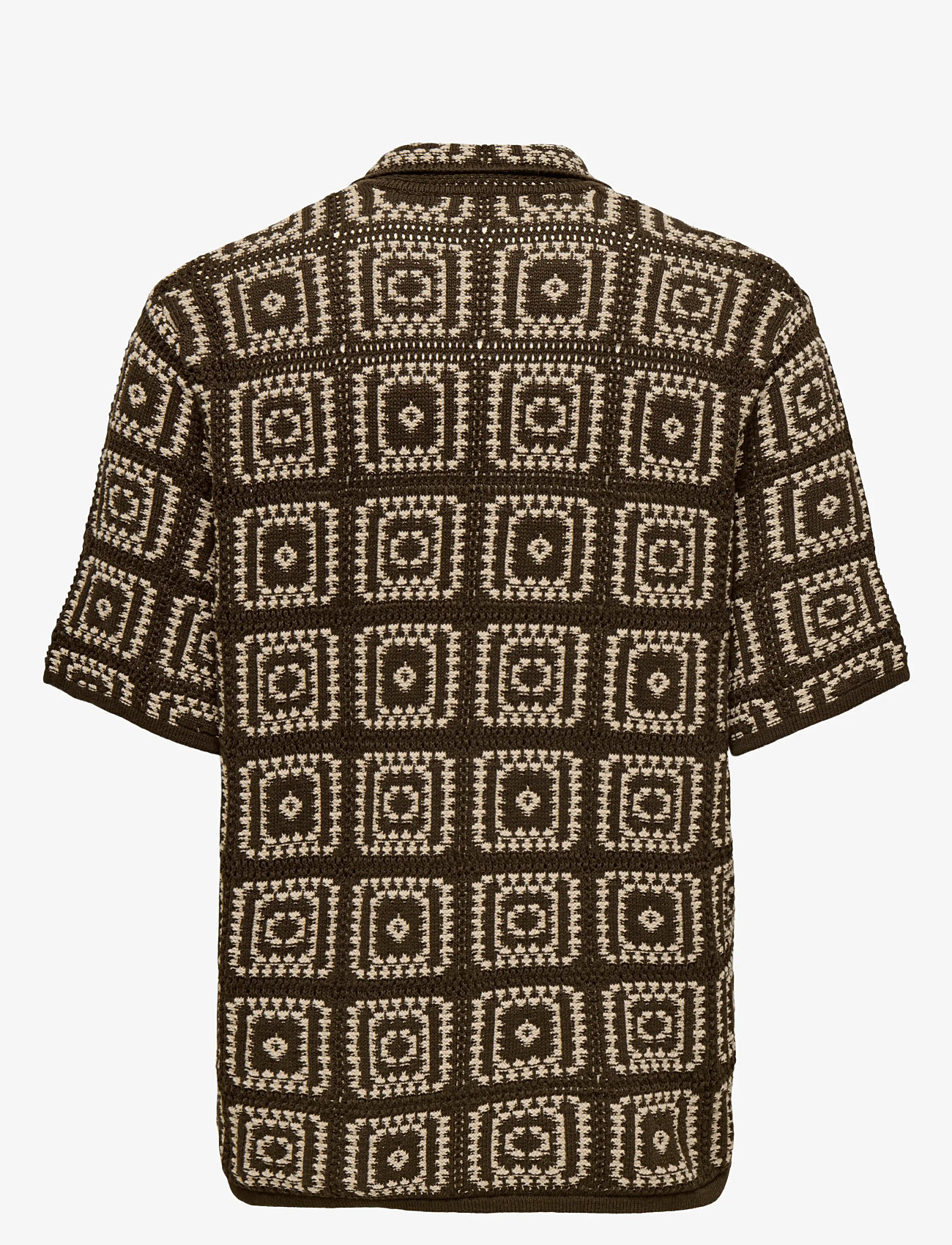 ONLY & SONS - ONSBART RLX 5 SS SHIRT KNIT - lühikeste varrukatega särgid - demitasse - 2