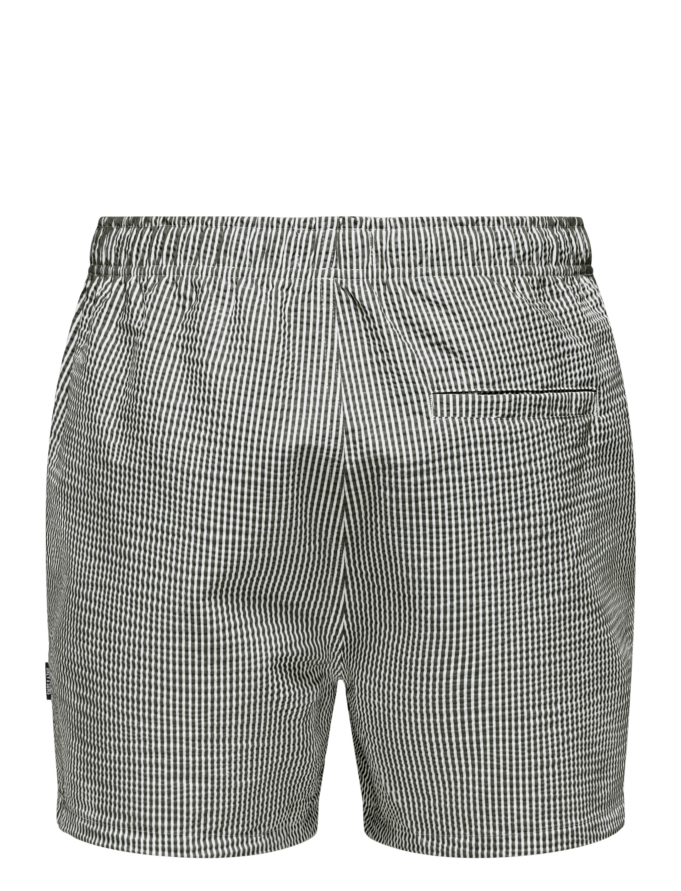 ONLY & SONS - OSJTED STRIPE SEERSUCKER SWIM ACC - badehosen - kambaba - 1