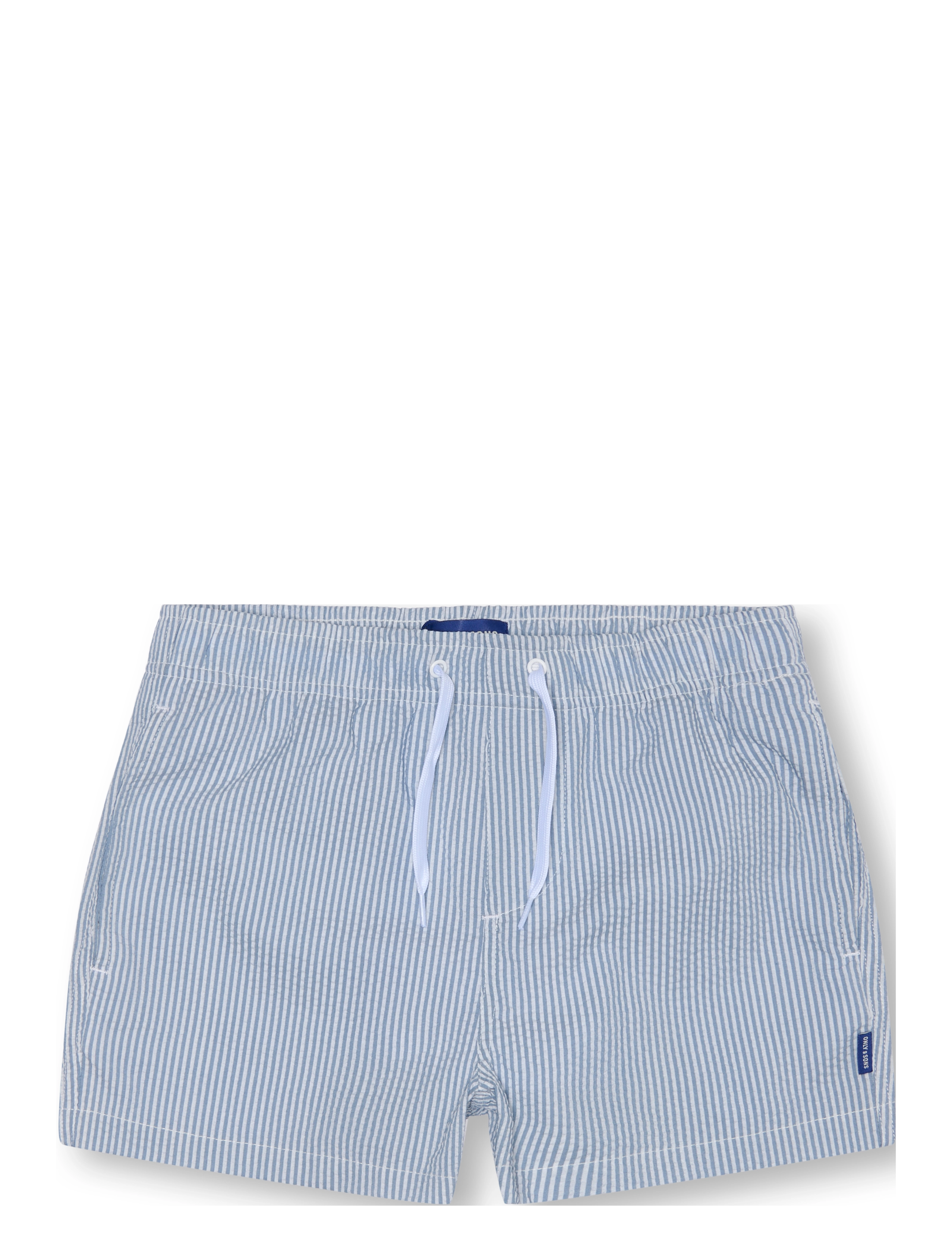 ONLY & SONS OSJTED STRIPE SEERSUCKER SWIM ACC - Herbst-Deals - QUIET HARBOR / blue