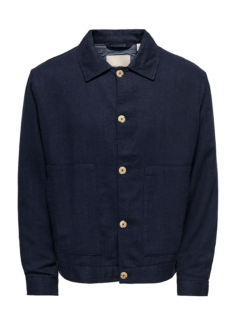 ONLY & SONS - -ONSELIOT STRUCTURE 0075 JACKET CS - herbstjacken - dark navy - 0