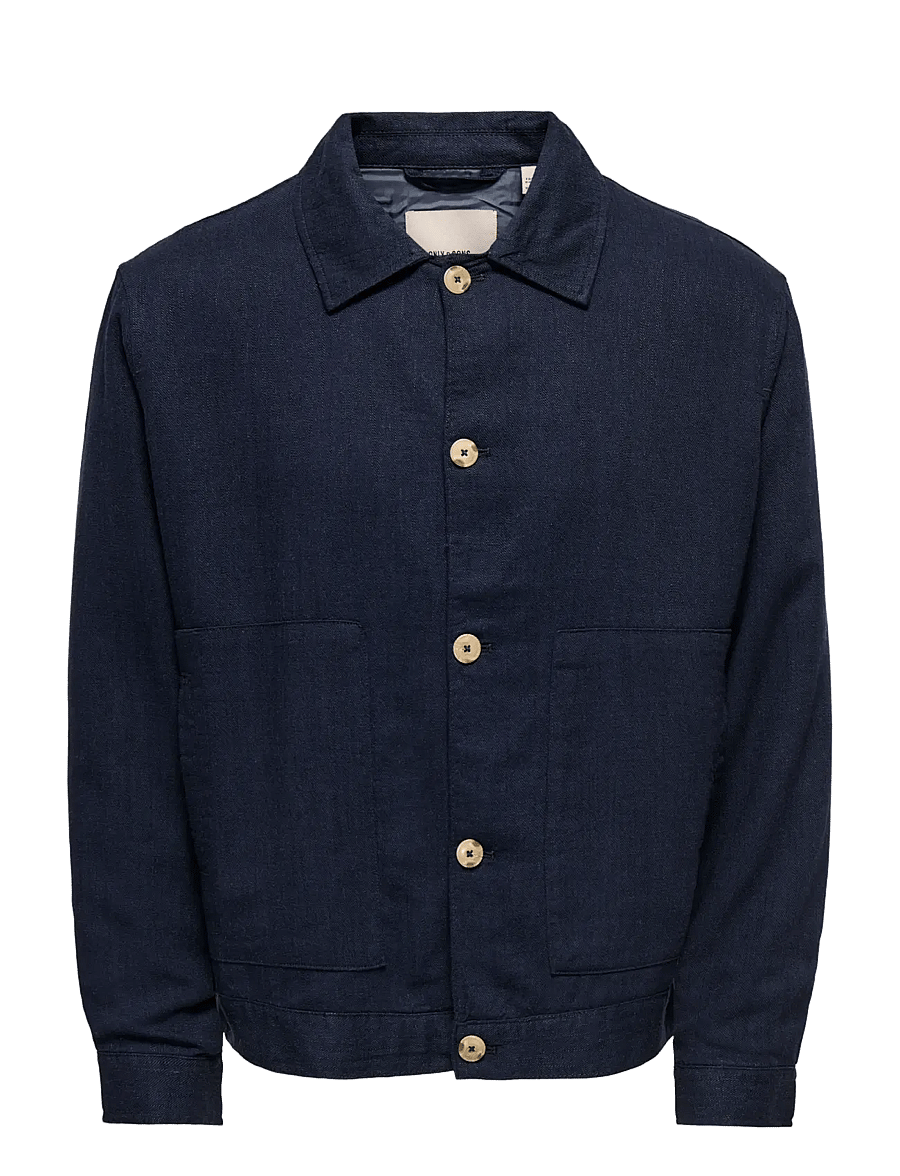 ONLY & SONS - -ONSELIOT STRUCTURE 0075 JACKET CS - frühlingsjacken - dark navy - 0