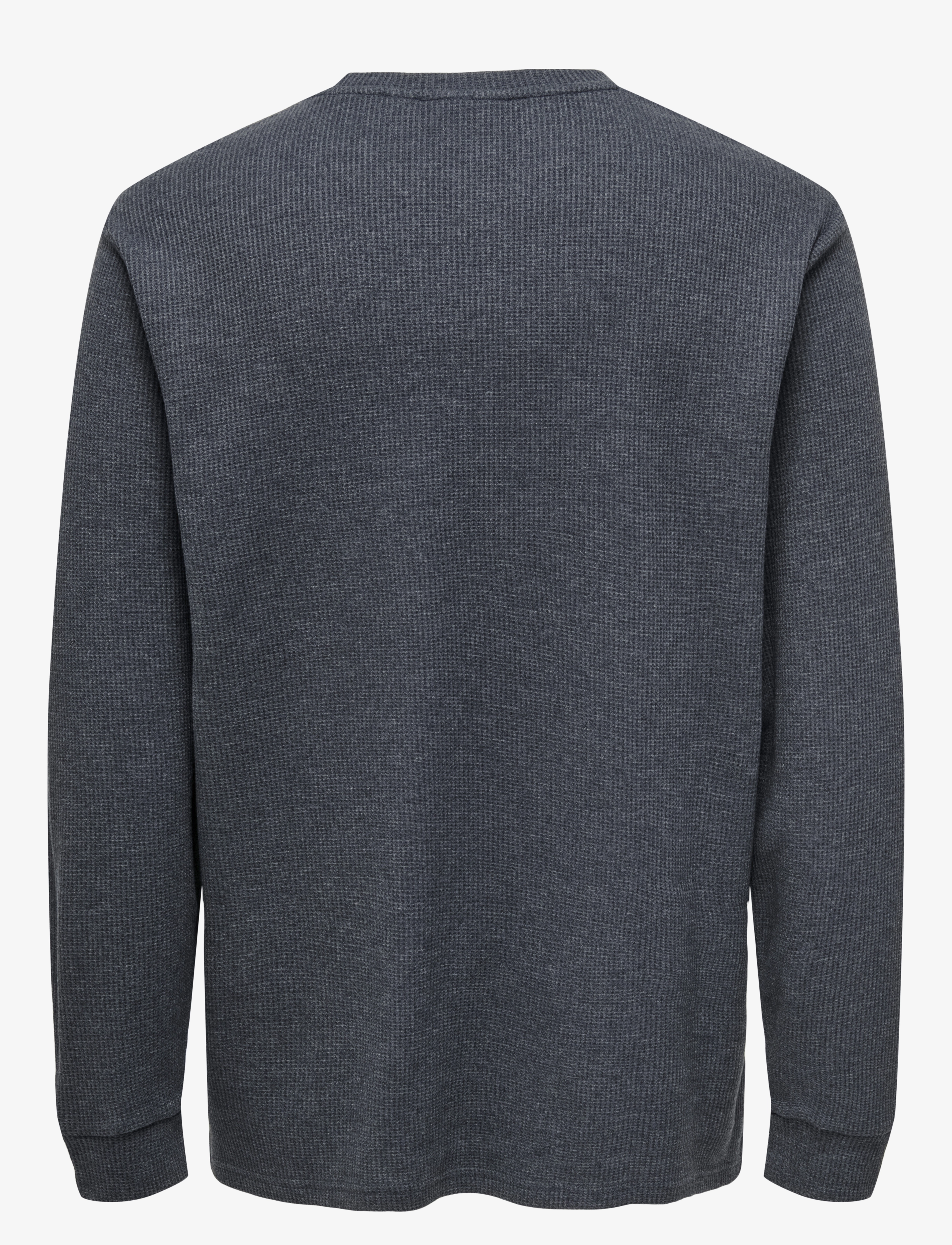 ONLY & SONS - ONSWAFFLE RLX LS TEE - dark navy - 1