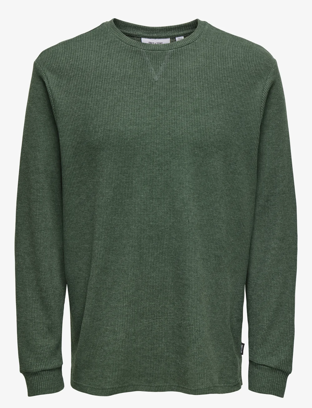 ONLY & SONS - ONSWAFFLE RLX LS TEE - kolekcijos - sycamore - 0