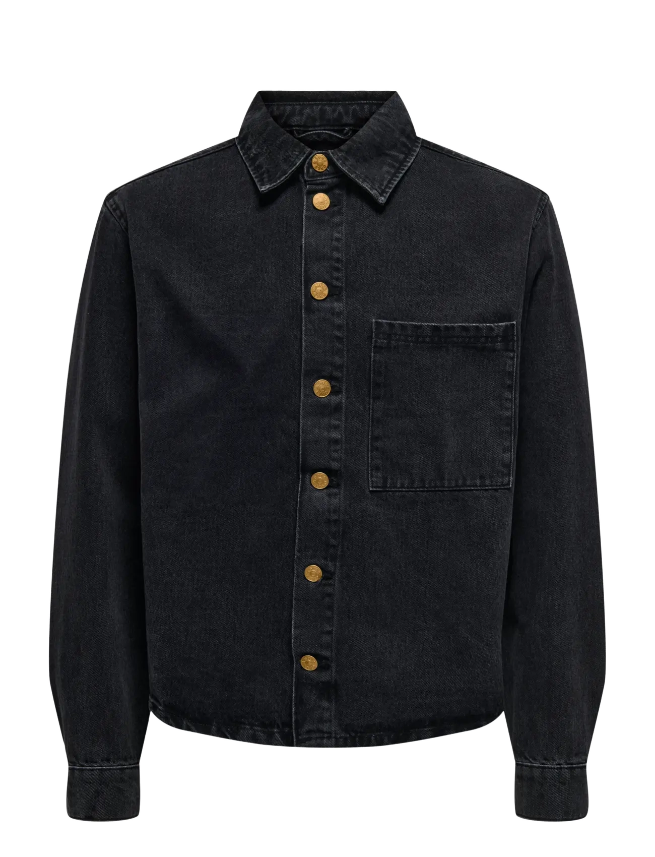 ONLY & SONS ONSSPRICK BOX AZG DNM JACKET - ONLY & SONS - BLACK DENIM / black