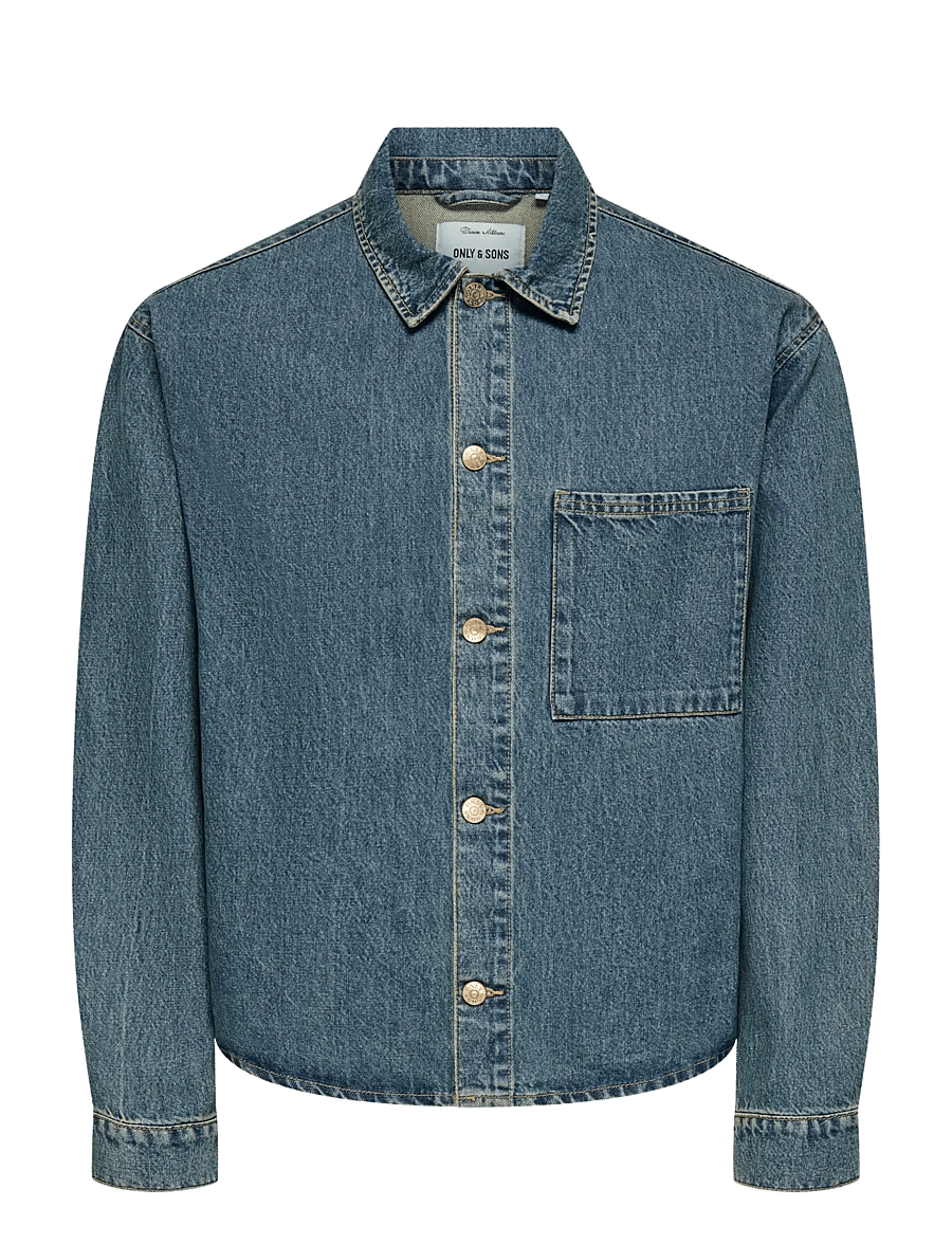 ONLY & SONS - ONSSPRICK BOX AZG DNM JACKET - voodrita teksatagid - dark blue denim - 1