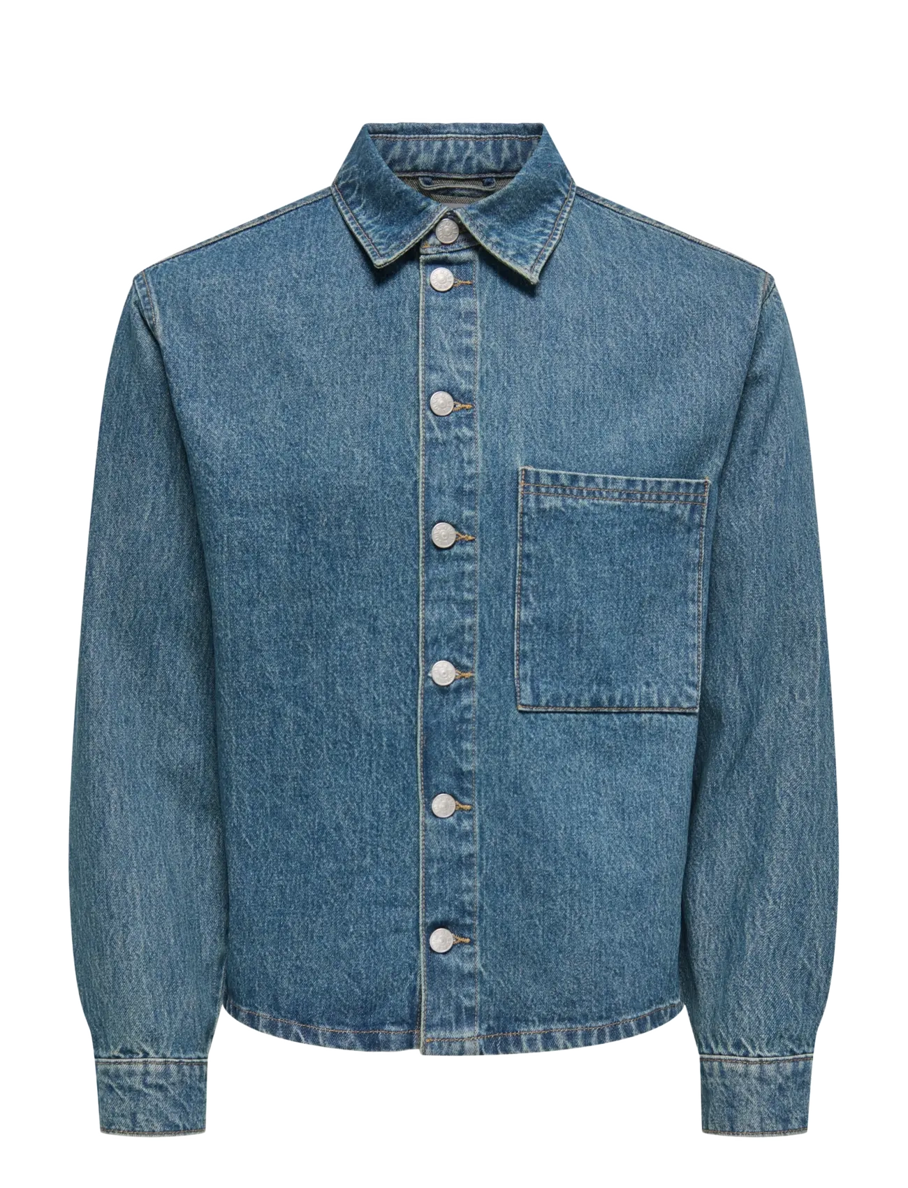 ONLY & SONS - ONSSPRICK BOX AZG DNM JACKET - voodrita teksatagid - dark blue denim - 1