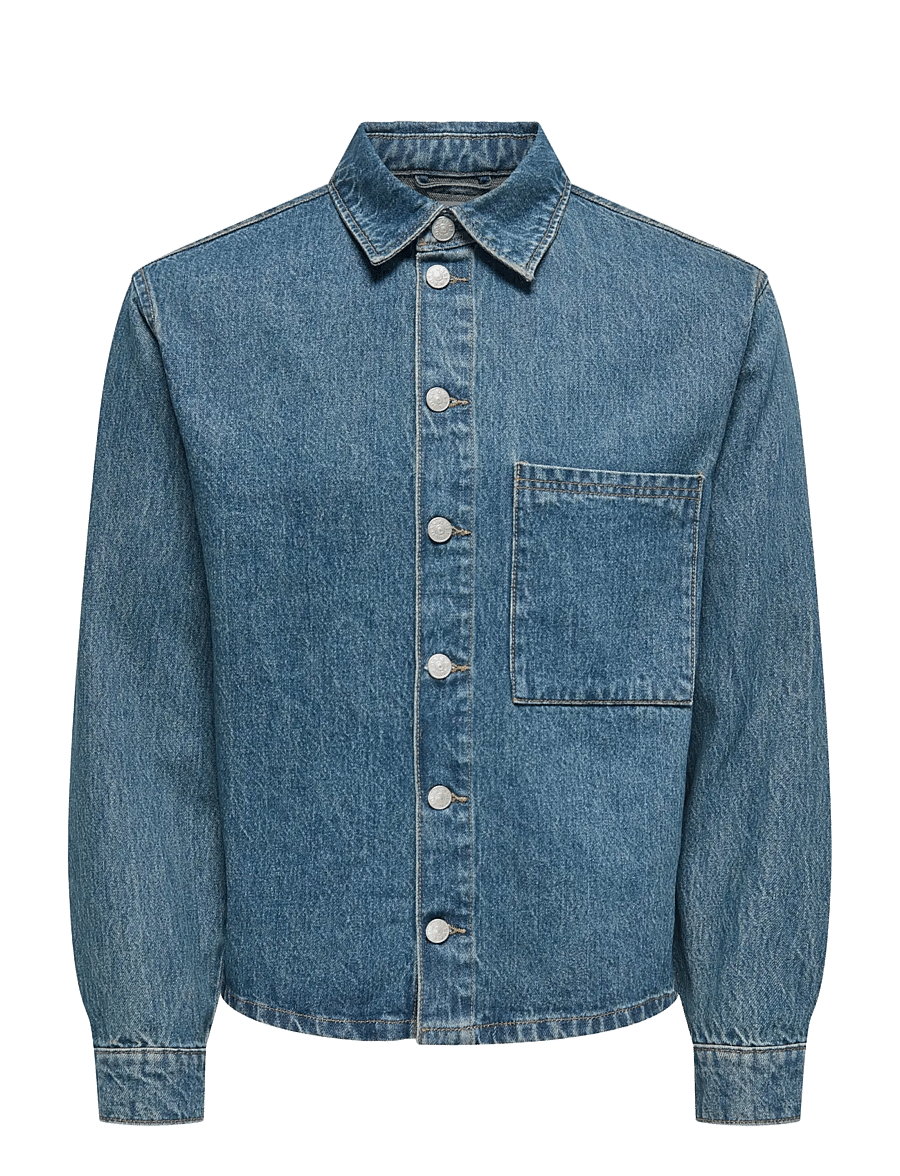 ONLY & SONS - ONSSPRICK BOX AZG DNM JACKET - voodrita teksatagid - dark blue denim - 1
