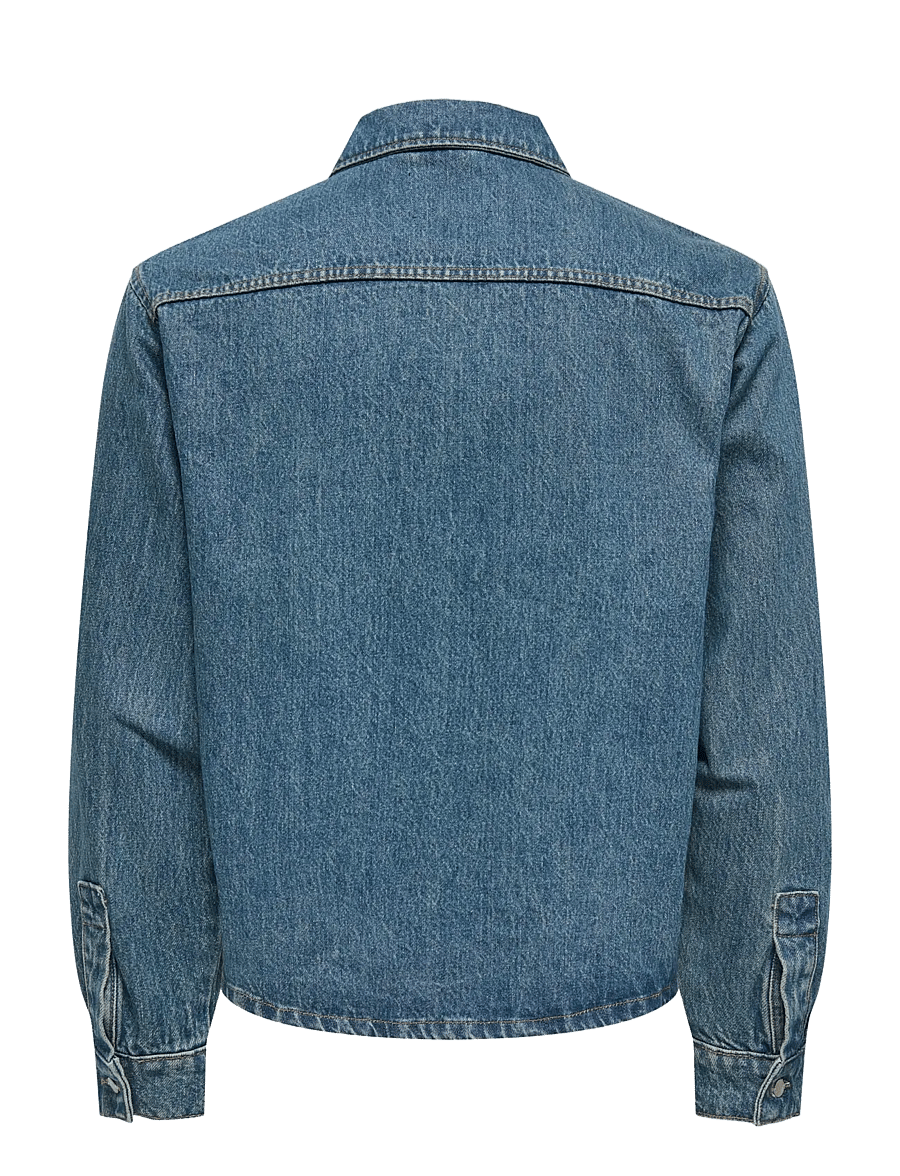 ONLY & SONS - ONSSPRICK BOX AZG DNM JACKET - voodrita teksatagid - dark blue denim - 2