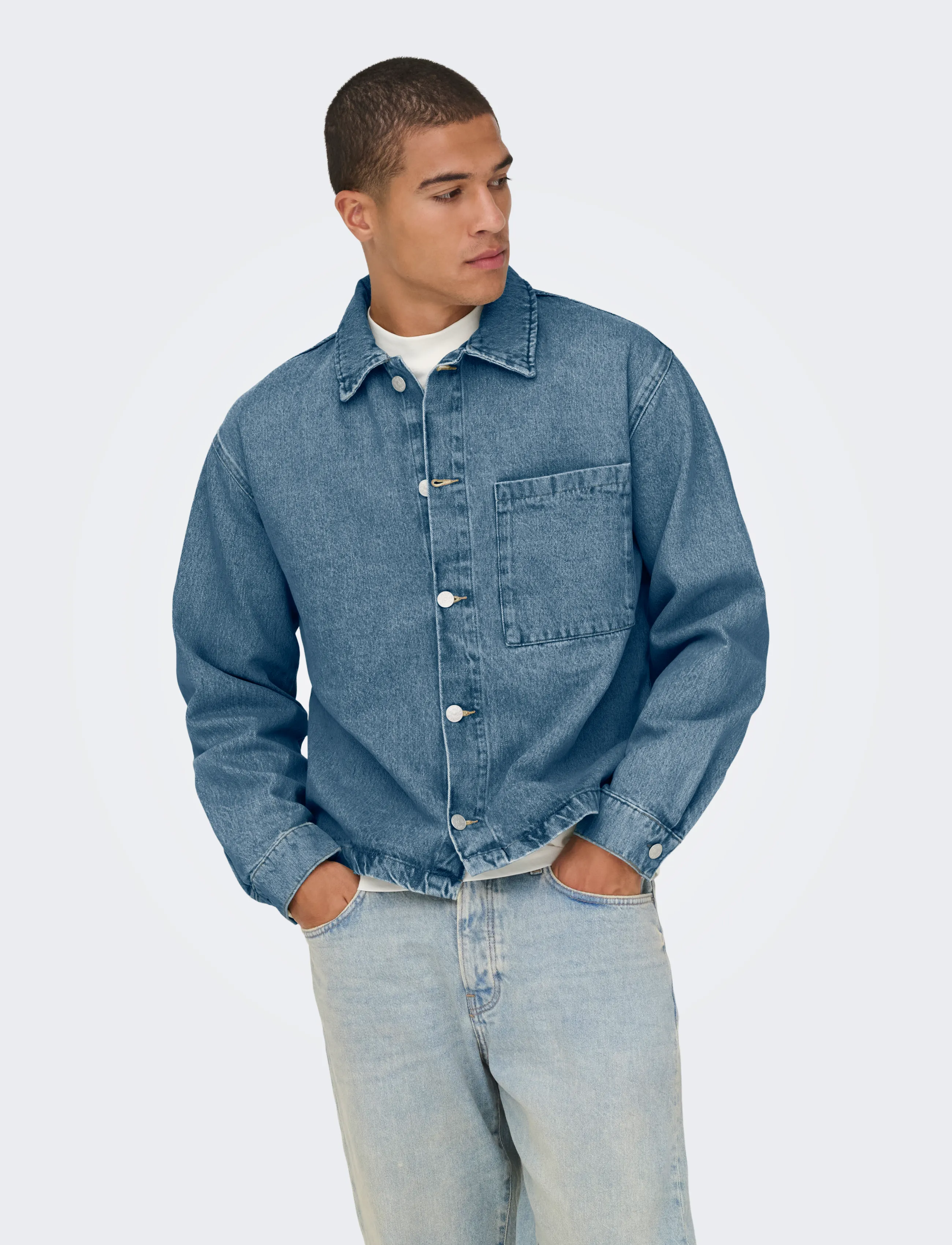 ONLY & SONS ONSSPRICK BOX AZG DNM JACKET - Üleriided - DARK BLUE DENIM / blue