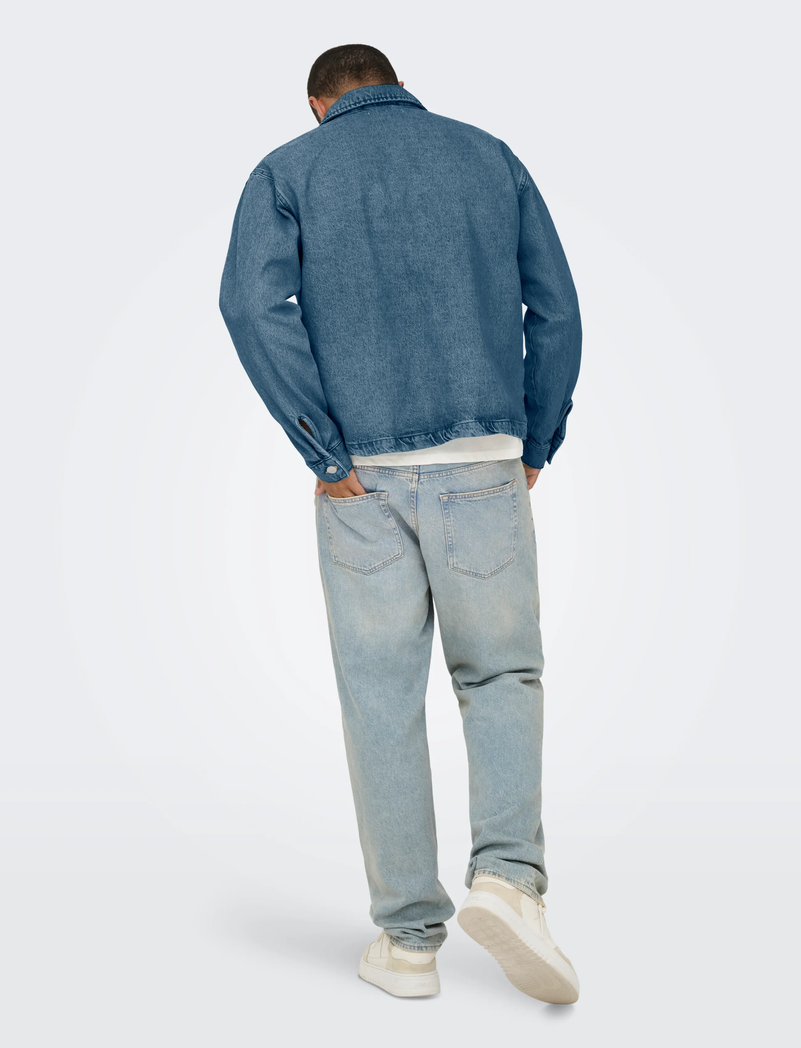 ONLY & SONS - ONSSPRICK BOX AZG DNM JACKET - voodrita teksatagid - dark blue denim - 3