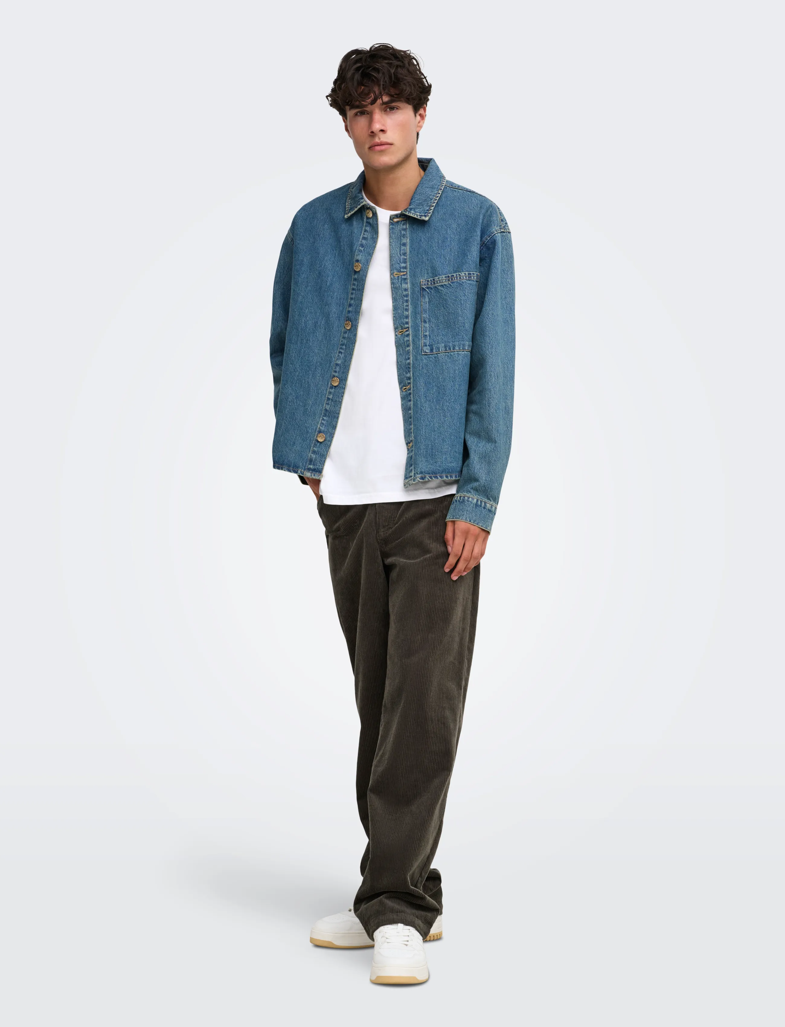 ONLY & SONS Onssprick Box Azg Dnm Jacket jackor herr – bild 3