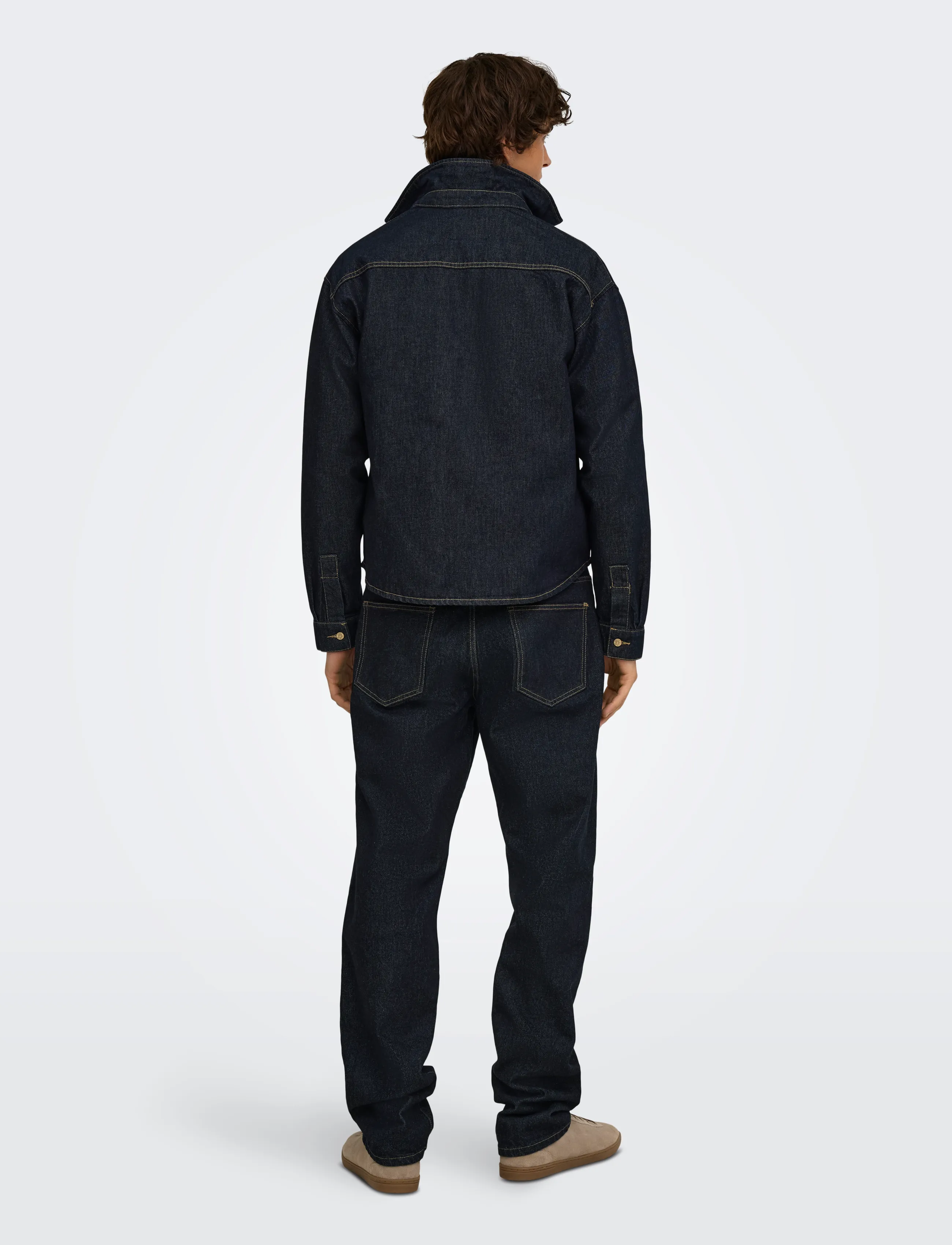 ONLY & SONS - ONSSPRICK BOX AZG DNM JACKET - voodrita teksatagid - dark denim - 3