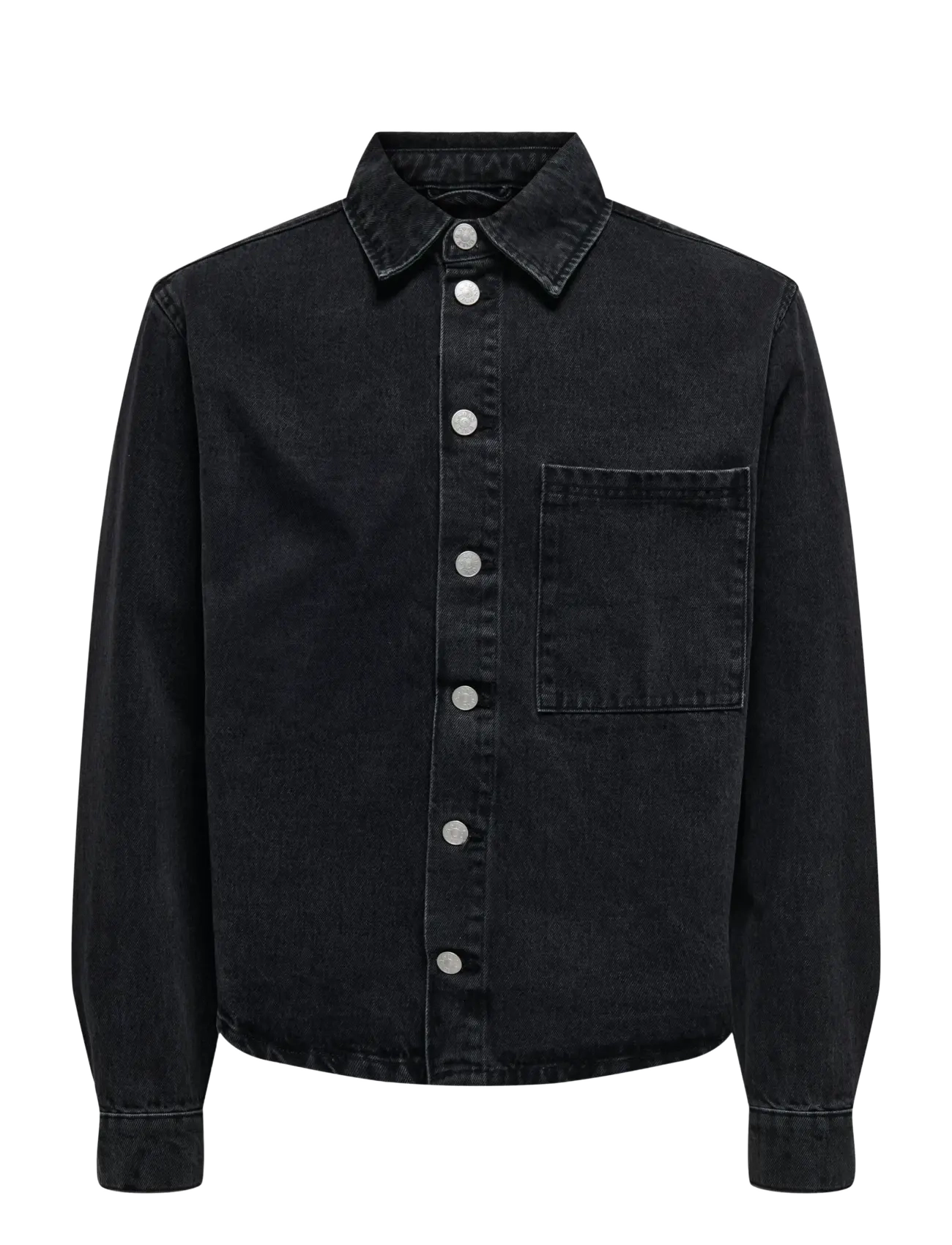 ONLY & SONS Onssprick Box Azg Dnm Jacke Schwarz - M - Herren