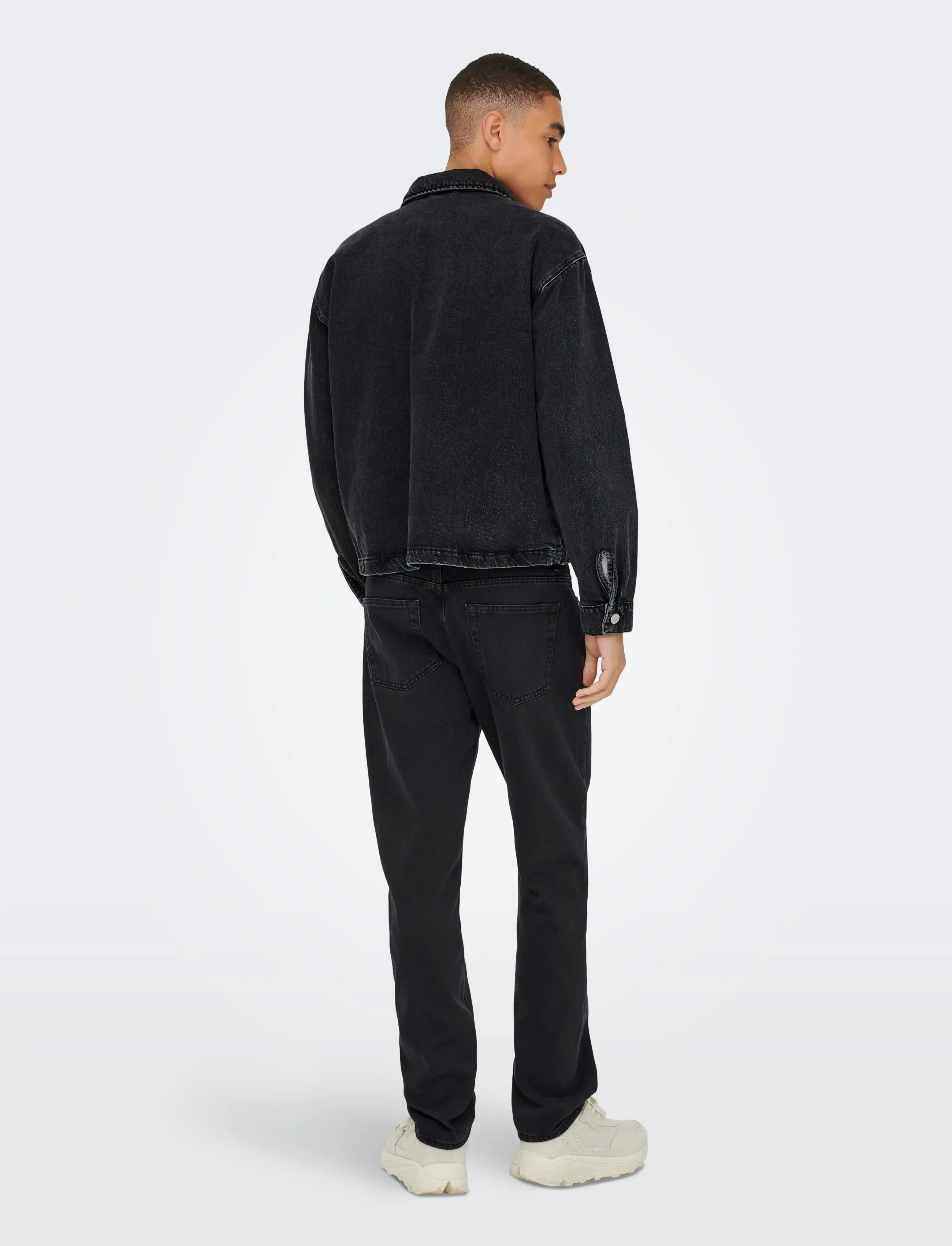 ONLY & SONS - ONSSPRICK BOX AZG DNM JACKET - kevättakit - washed black - 3
