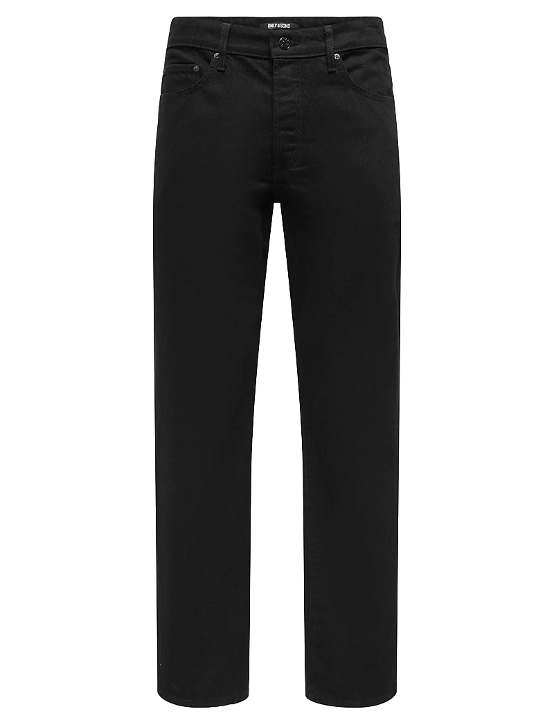ONLY & SONS - ONSEDGE STAY BLACK 3425 AZG DNM NOOS - regular jeans - black denim - 1