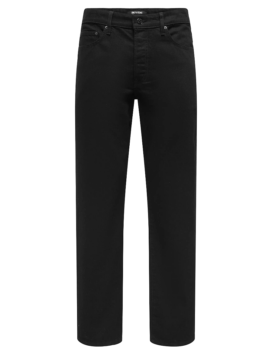 ONLY & SONS - ONSEDGE STAY BLACK 3425 AZG DNM NOOS - regular jeans - black denim - 1
