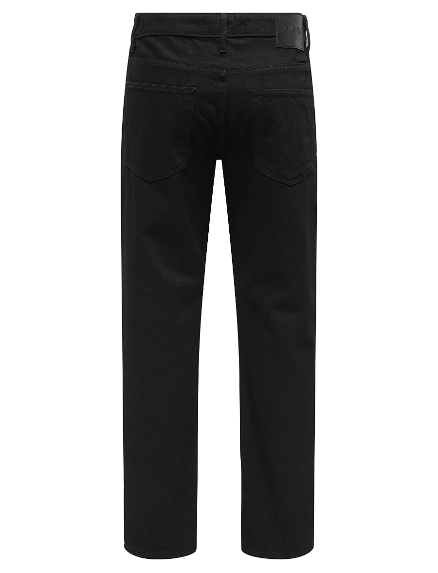 ONLY & SONS - ONSEDGE STAY BLACK 3425 AZG DNM NOOS - regular jeans - black denim - 2