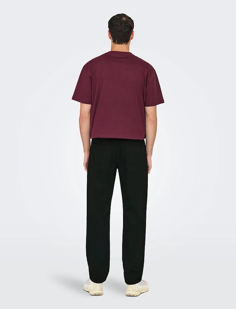 ONLY & SONS - ONSEDGE STAY BLACK 3425 AZG DNM NOOS - regular jeans - black denim - 3