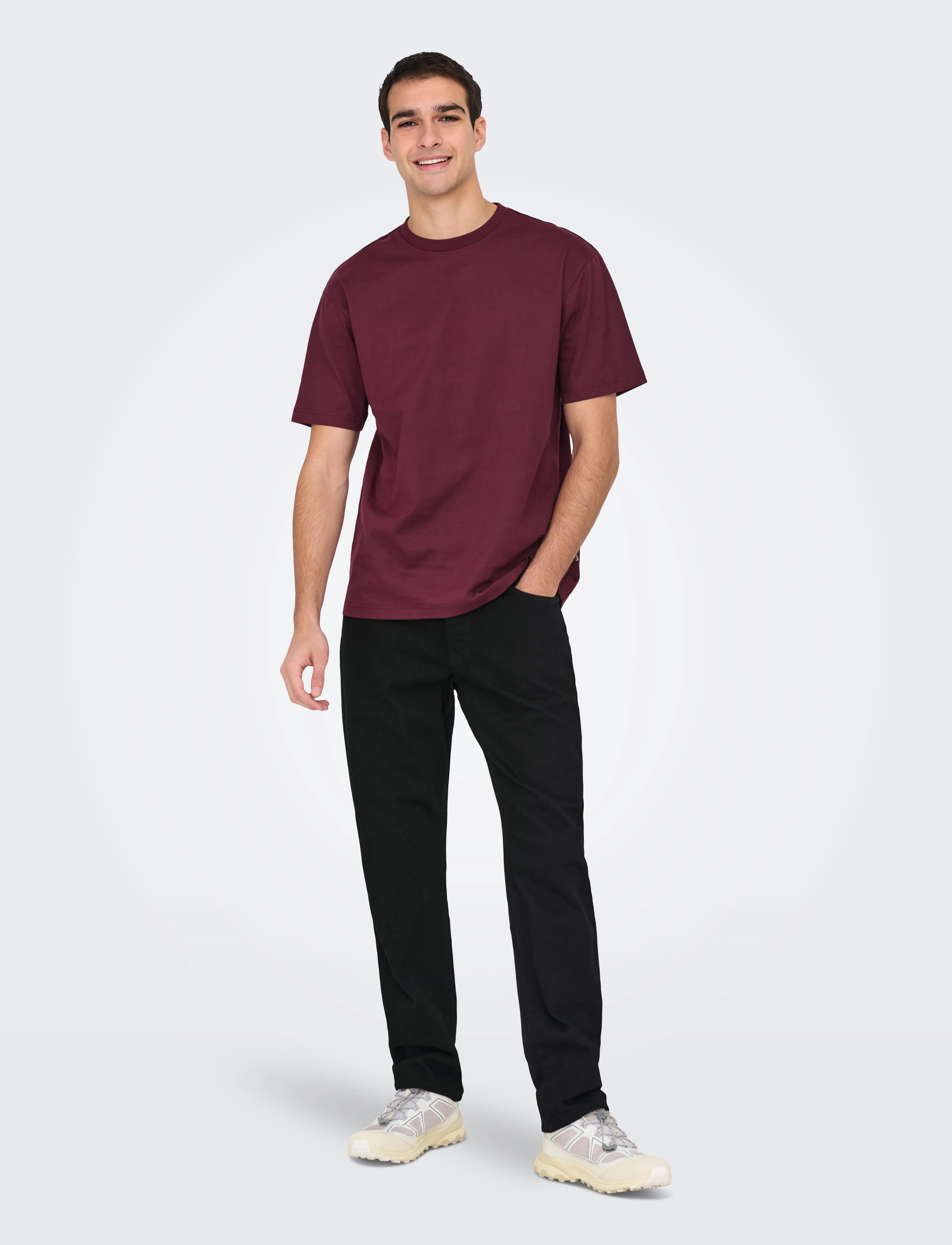 ONLY & SONS - ONSEDGE STAY BLACK 3425 AZG DNM NOOS - regular jeans - black denim - 4
