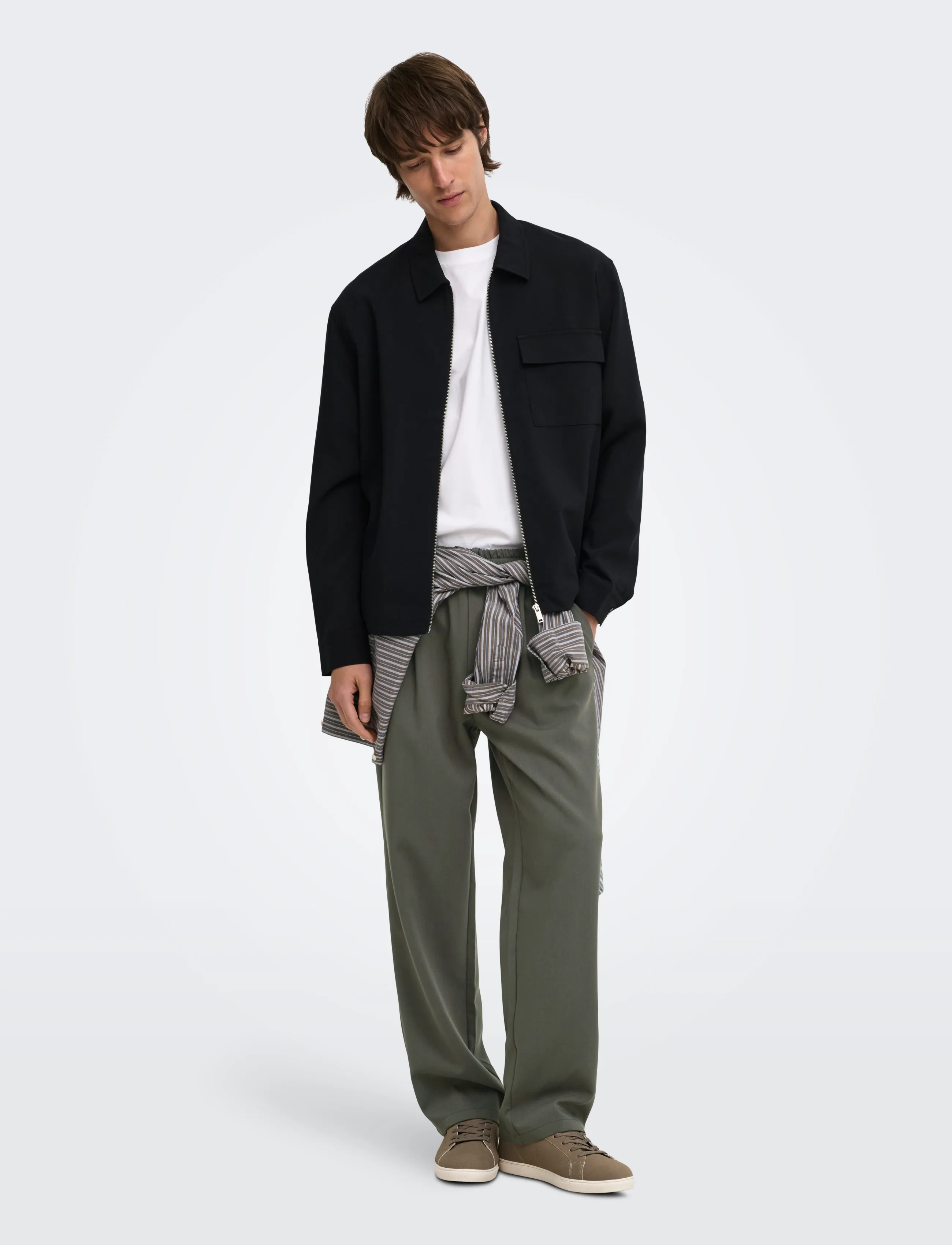 ONLY & SONS - ONSWILL 0292 LOOSE STRING PANT FRML NOOS - kollektioner - beluga - 4