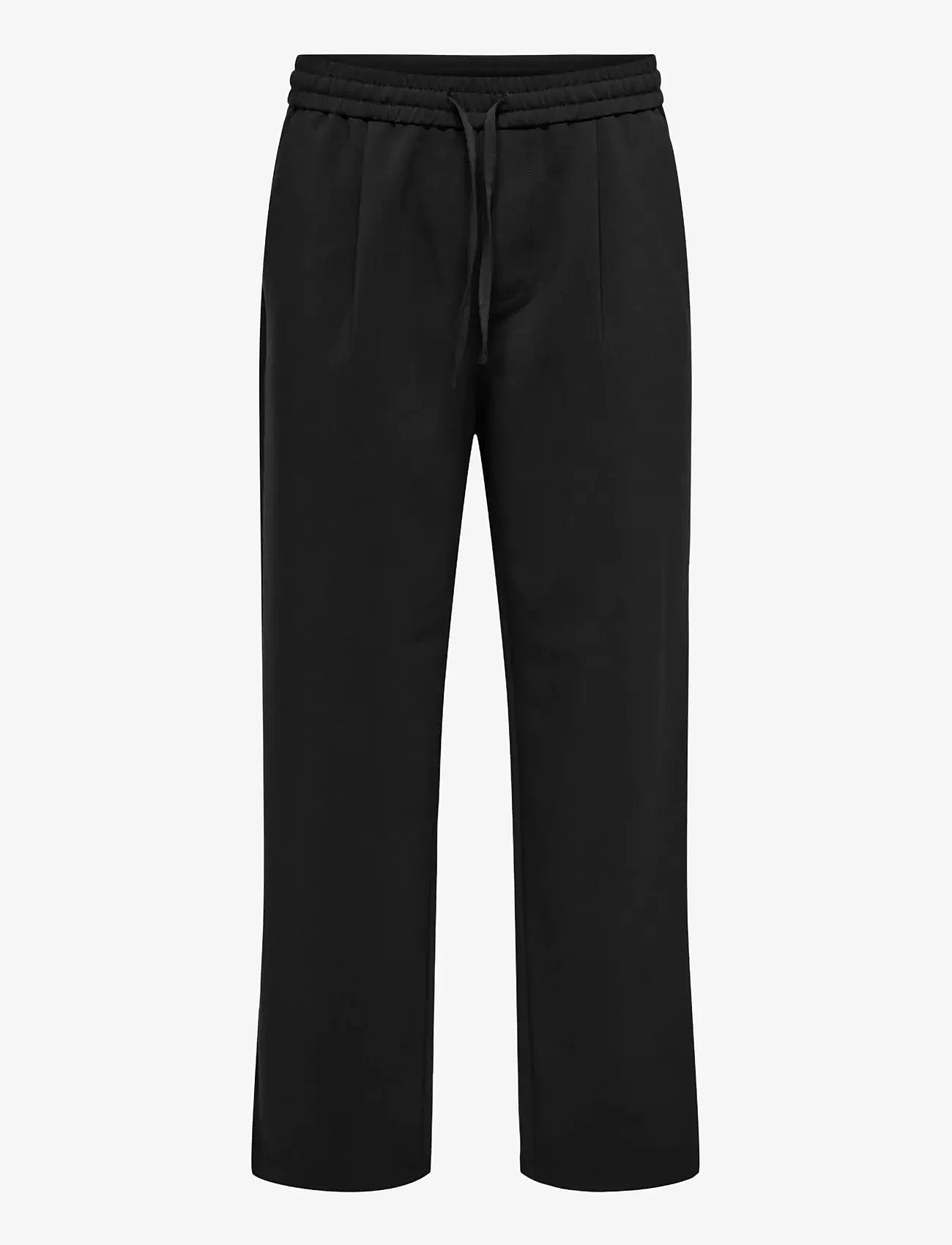 ONLY & SONS - ONSWILL 0292 LOOSE STRING PANT FRML NOOS - madalaimad hinnad - jet black - 0