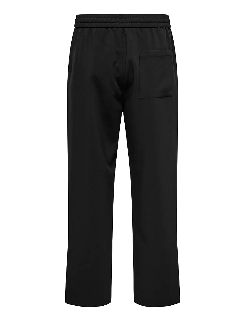 ONLY & SONS - ONSWILL 0292 LOOSE STRING PANT FRML NOOS - kolekcje - jet black - 2
