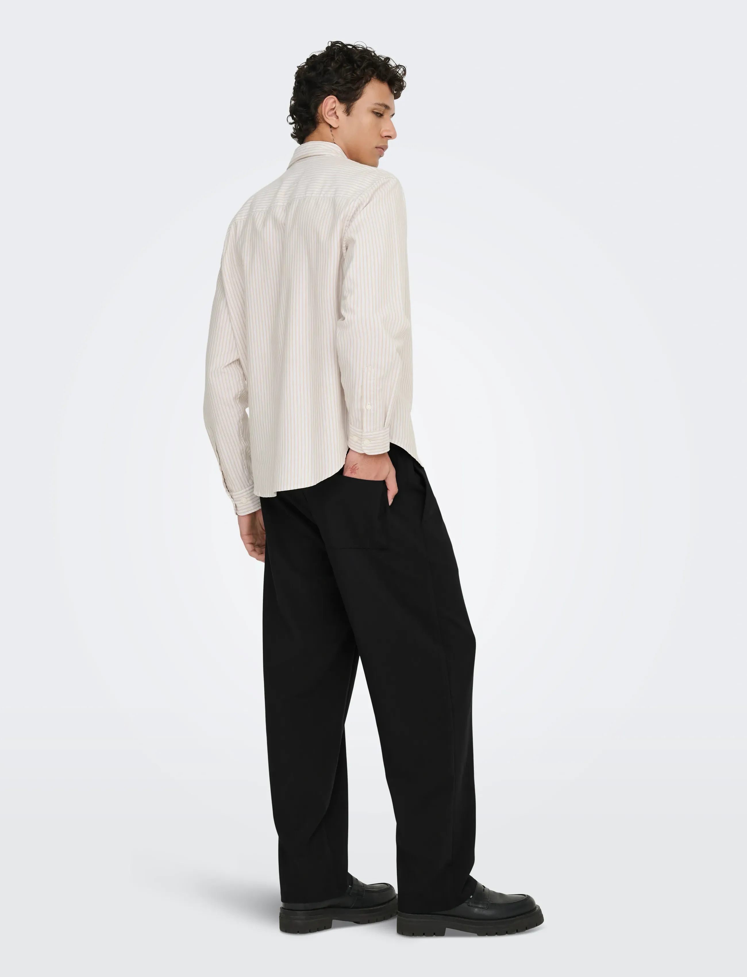 ONLY & SONS - ONSWILL 0292 LOOSE STRING PANT FRML NOOS - die niedrigsten preise - jet black - 3