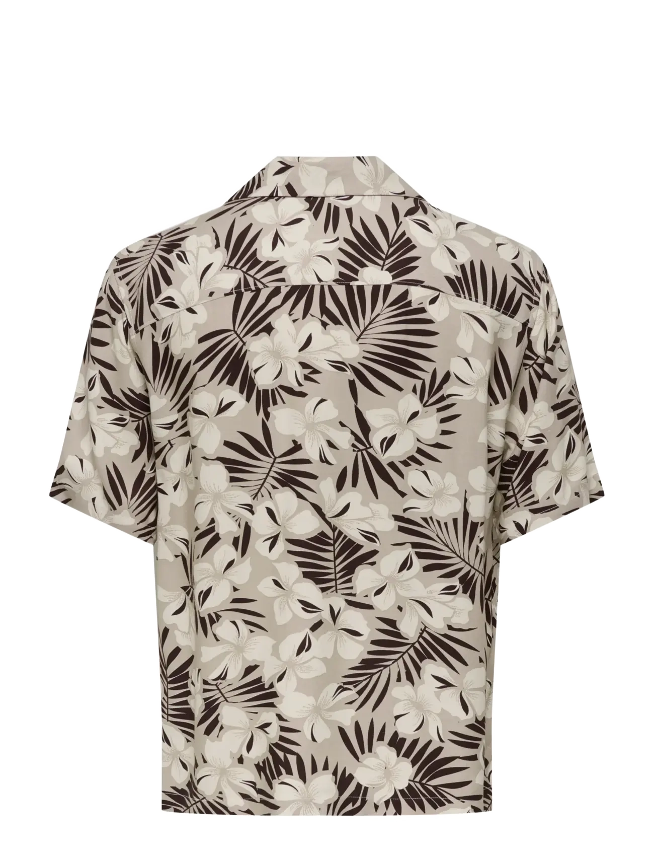 ONLY & SONS - ONSDASH LIFE REG AOP SS 001 RESORT SHIRT - krekli ar īsām piedurknēm - coffee bean - 1
