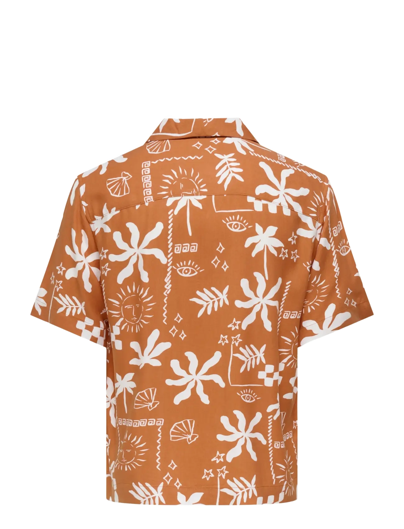 ONLY & SONS - ONSDASH LIFE REG AOP SS 001 RESORT SHIRT - kortærmede skjorter - raw sienna - 2