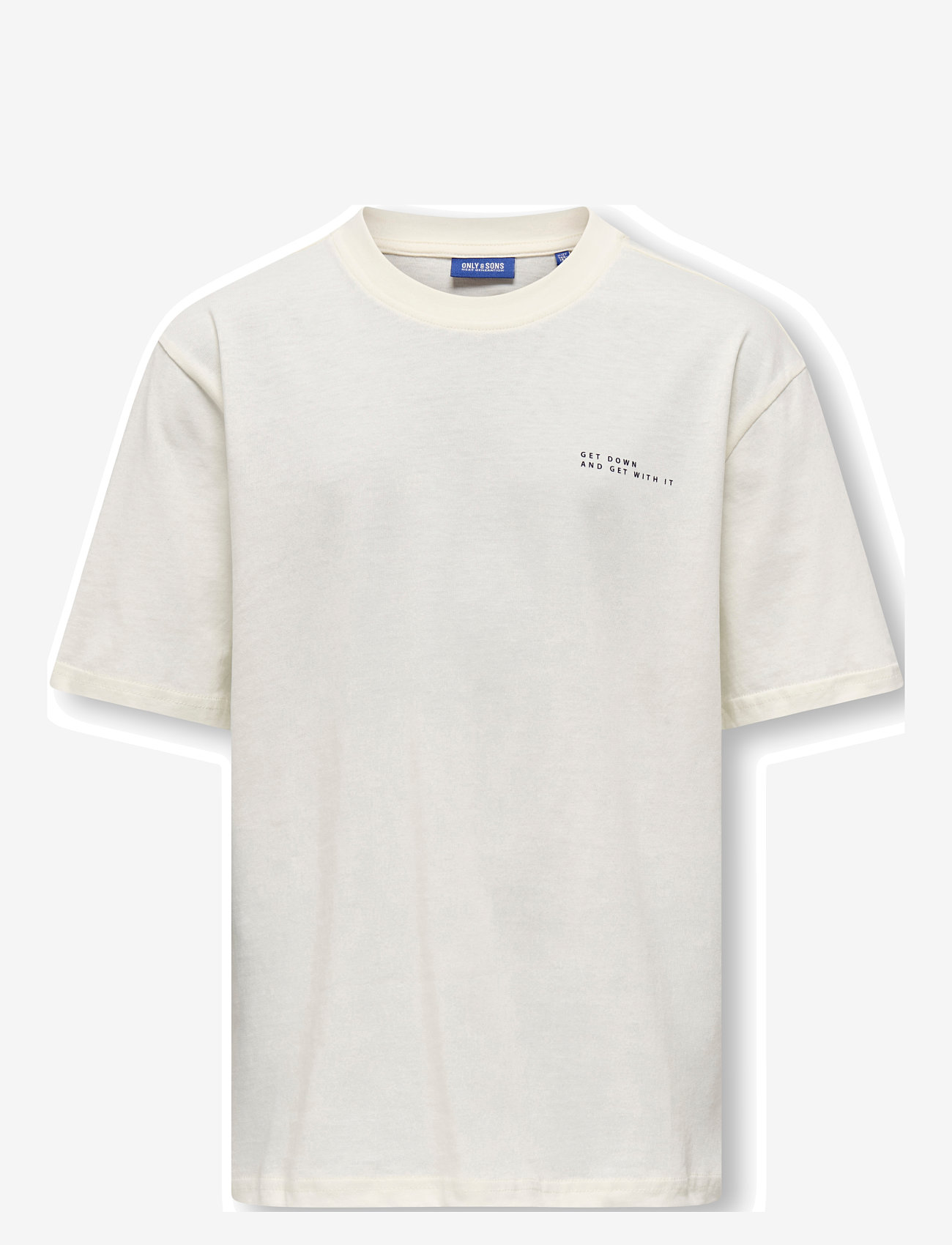 ONLY & SONS - OSJSUMMERLIFE S/S RLX PRINTED TEE JRS - herbstliche kleidung - tofu - 0