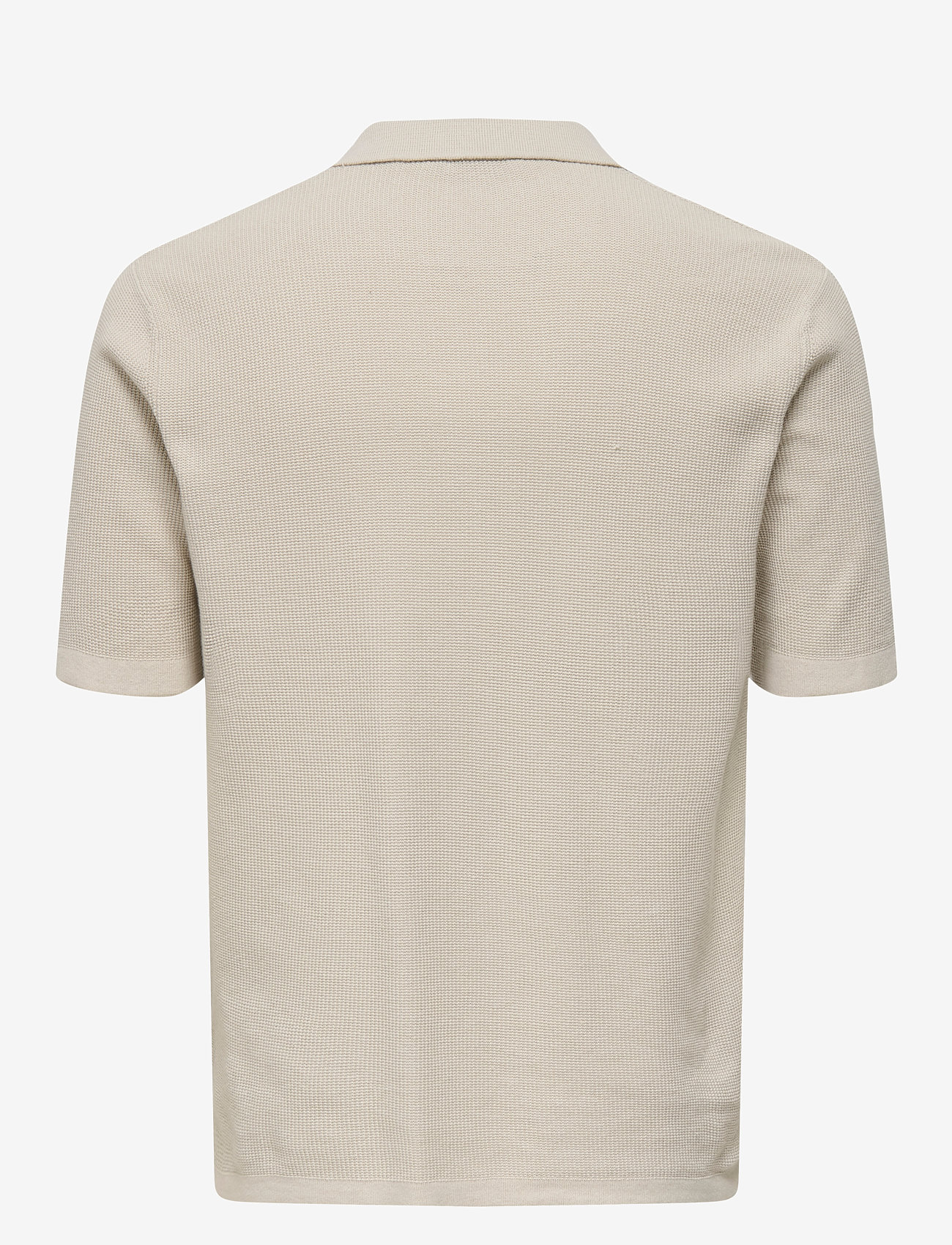 ONLY & SONS - ONSTONY REG 12 SS WAFFLE SHIRT KNIT - stutterma skyrtur - moonstruck - 1