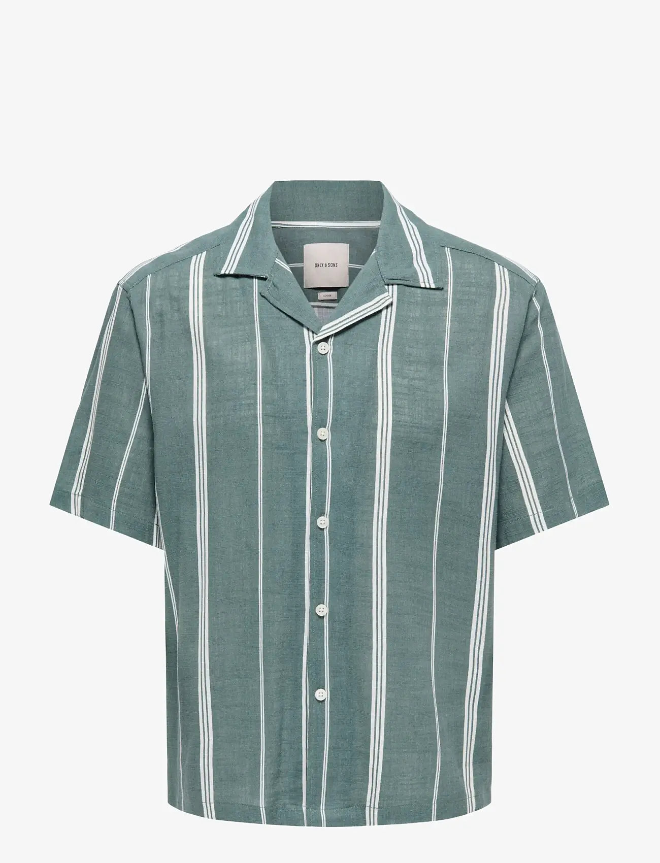 ONLY & SONS - ONSSTEPAN LOOSE FIT 006 SHIRT - stribede skjorter - laurel wreath - 0