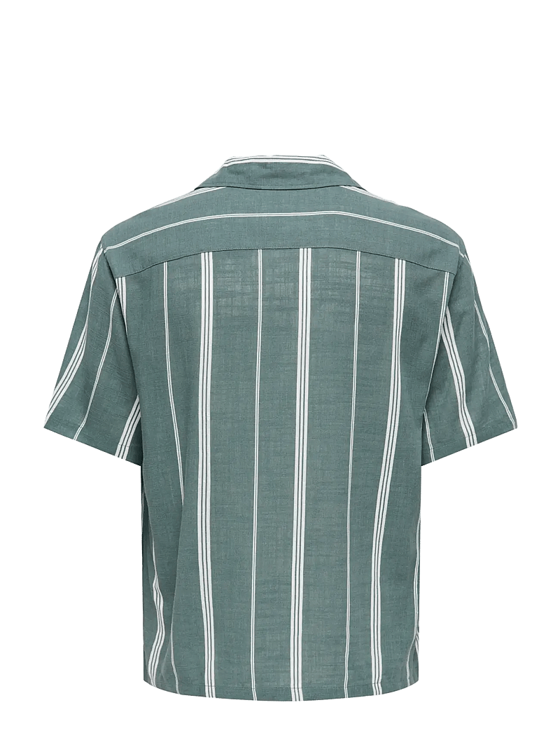 ONLY & SONS - ONSSTEPAN LOOSE FIT 006 SHIRT - stribede skjorter - laurel wreath - 1