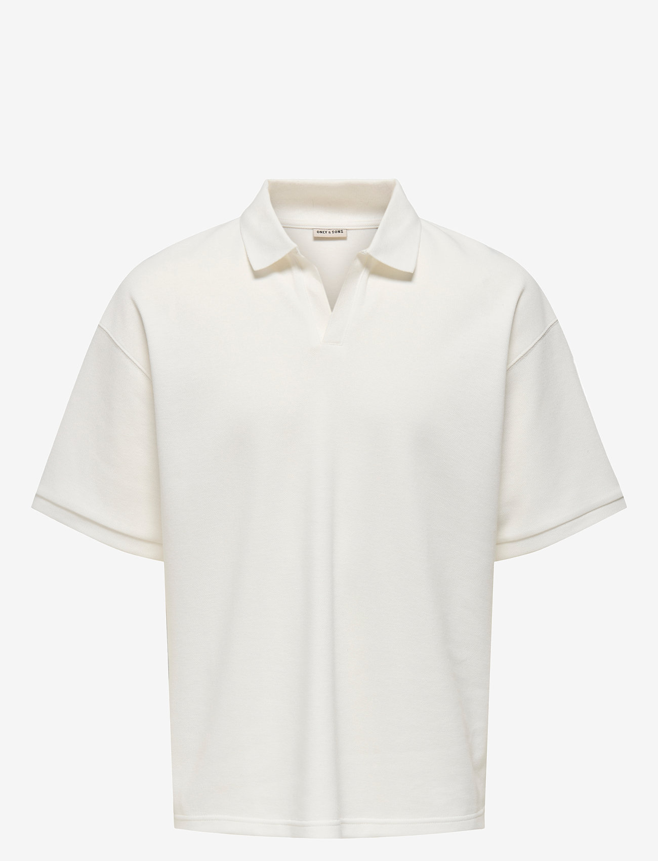 ONLY & SONS - ONSCALI LOOSE SS RESORT POLO ART - short-sleeved polos - cloud dancer - 0