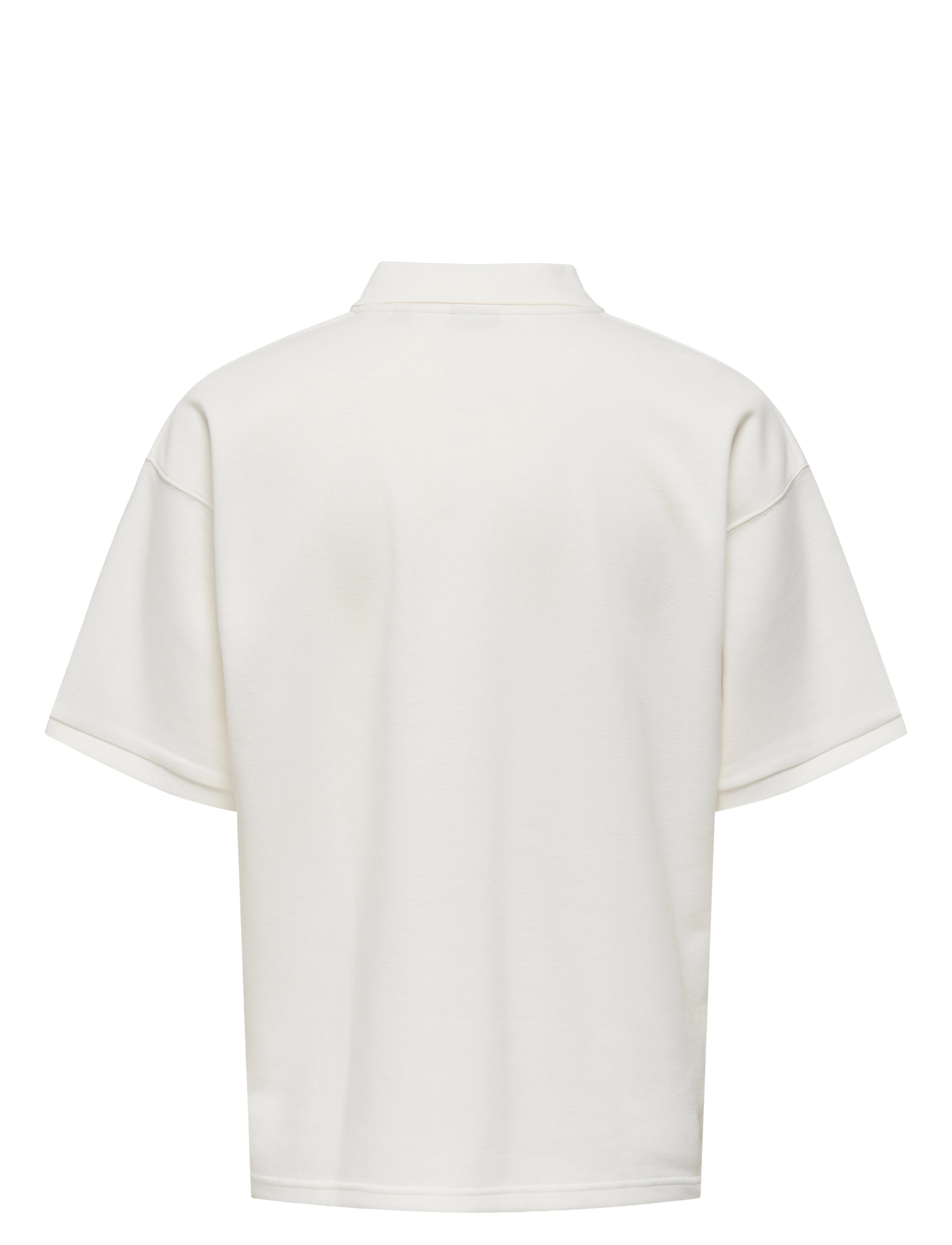 ONLY & SONS - ONSCALI LOOSE SS RESORT POLO ART - kurzärmelig - cloud dancer - 1