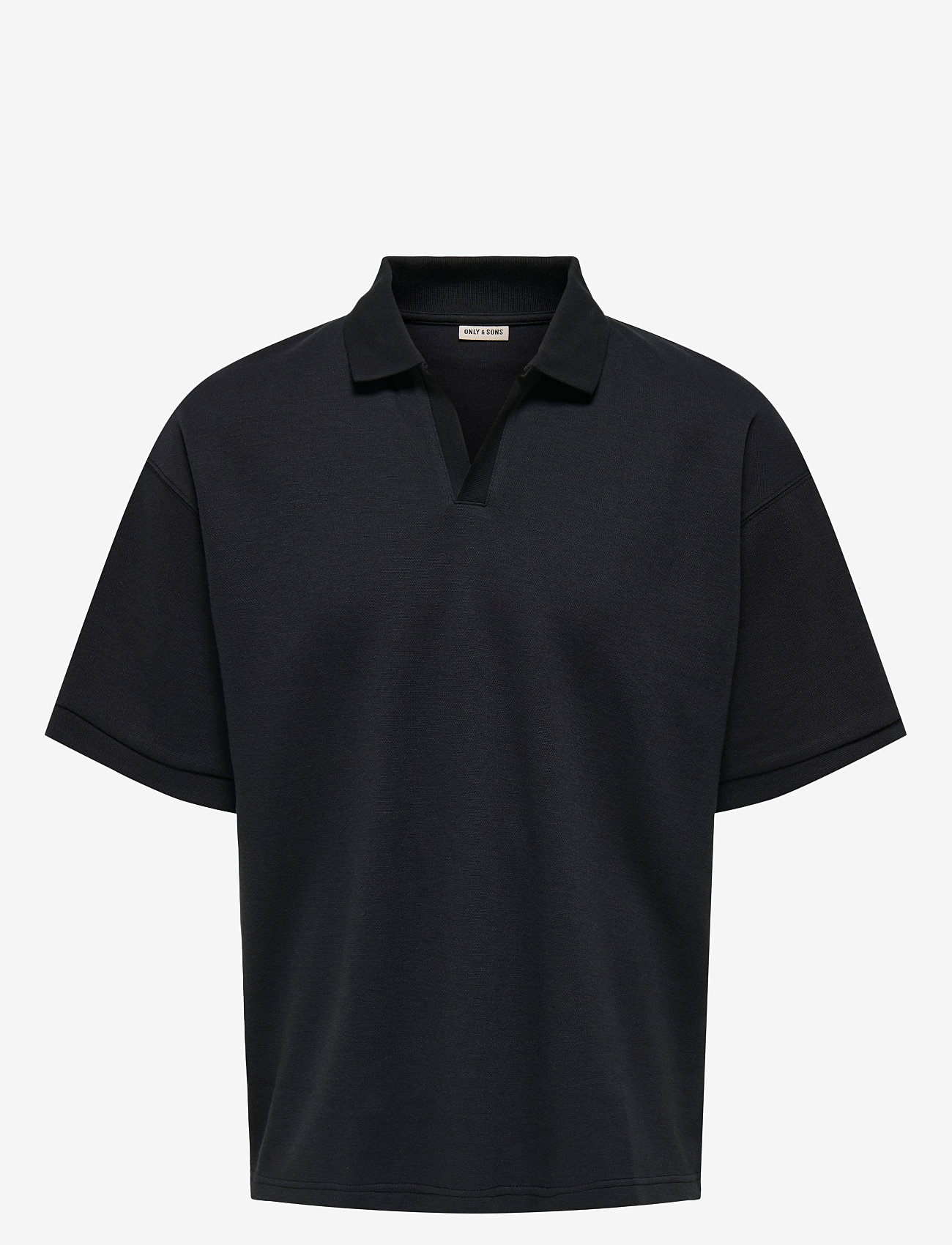 ONLY & SONS - ONSCALI LOOSE SS RESORT POLO ART - kortærmede poloer - jet black - 0