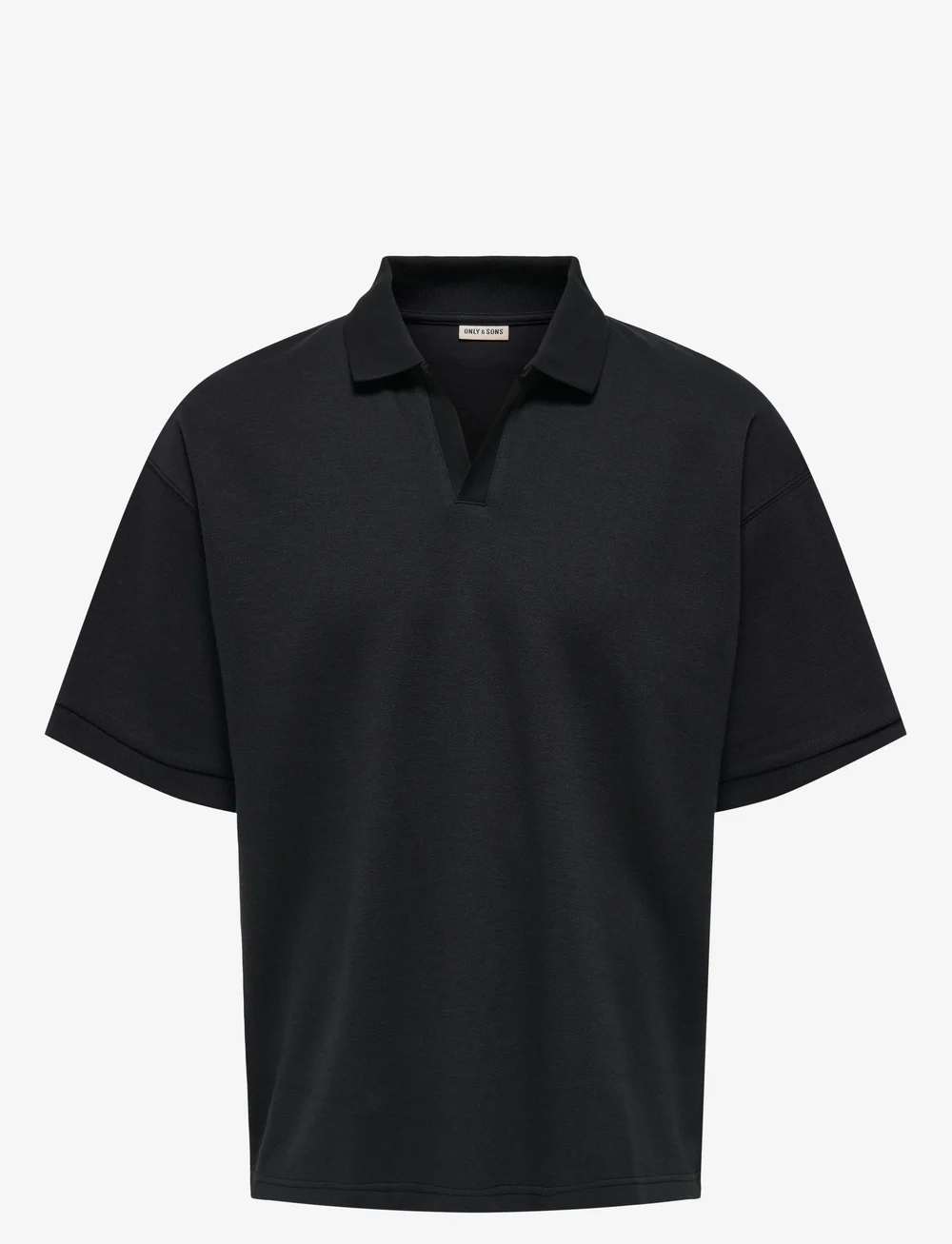 ONLY & SONS - ONSCALI LOOSE SS RESORT POLO ART - kurzärmelig - jet black - 0