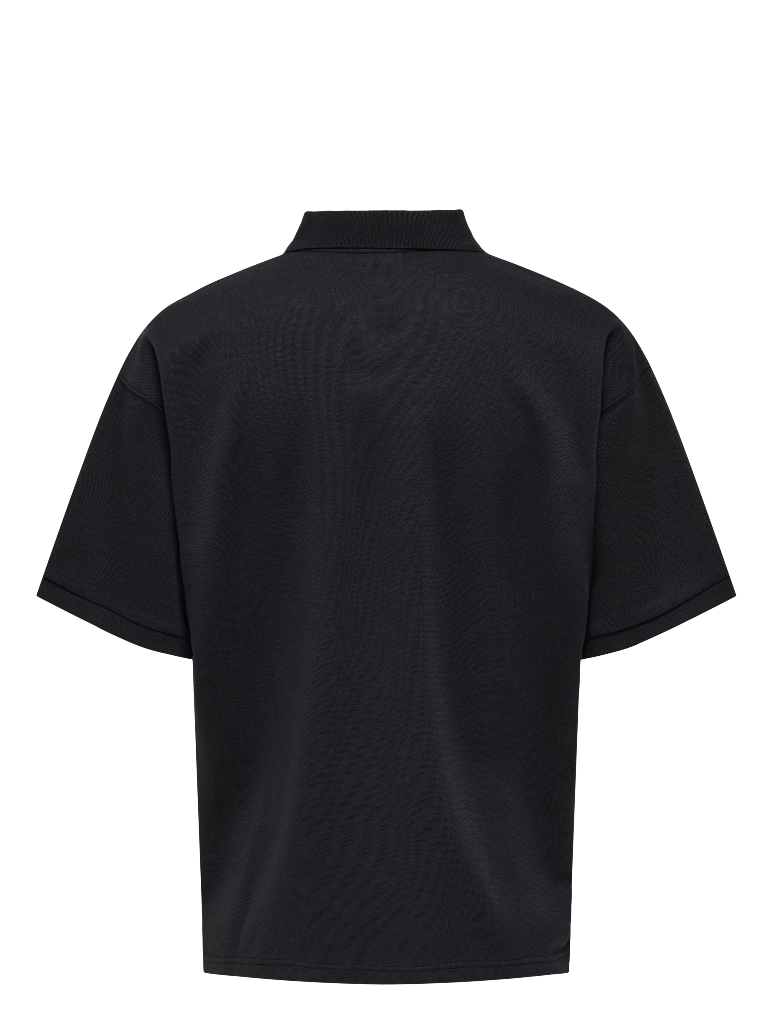 ONLY & SONS - ONSCALI LOOSE SS RESORT POLO ART - kortærmede poloer - jet black - 1