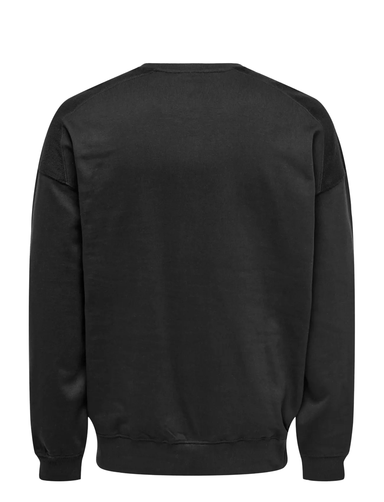 ONLY & SONS - ONSEVANS VTG LS CREW TONAL BLOCK - kollektioner - jet black - 1