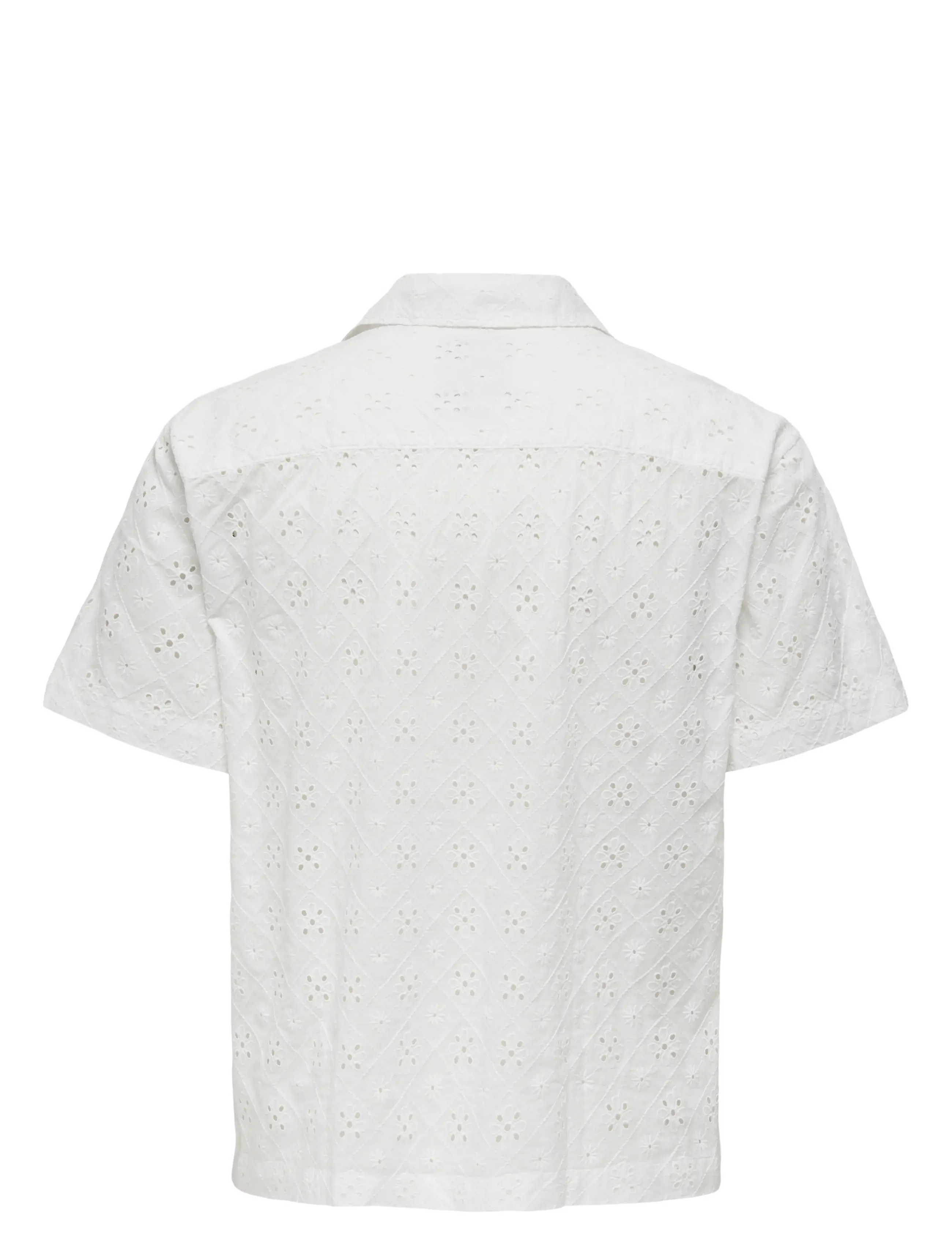 ONLY & SONS - ONSARON LOOSE FIT SS RESORT SHIRT 0305 - chemises à manches courtes - cloud dancer - 2