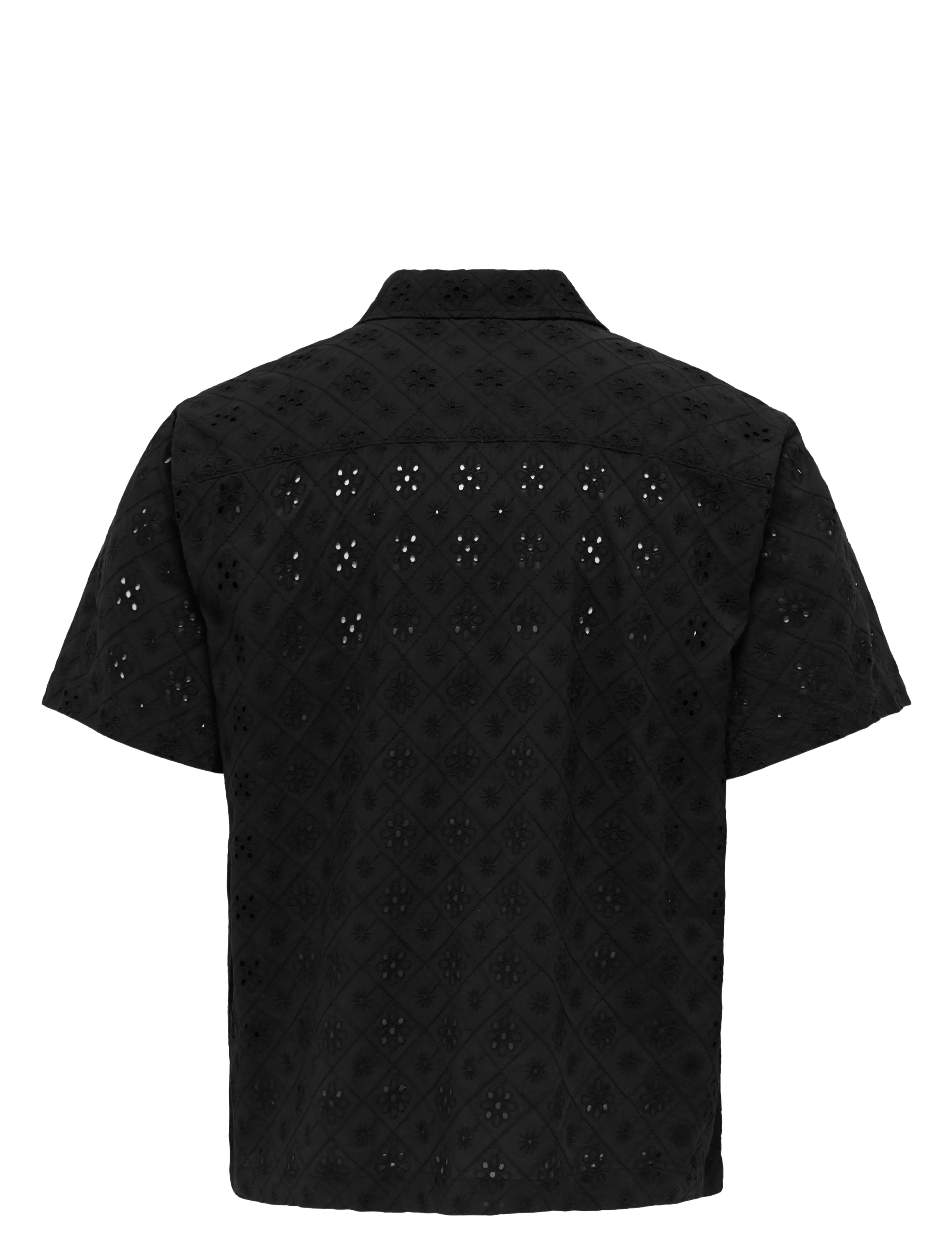 ONLY & SONS - ONSARON LOOSE FIT SS RESORT SHIRT 0305 - krótki rękaw - jet black - 2
