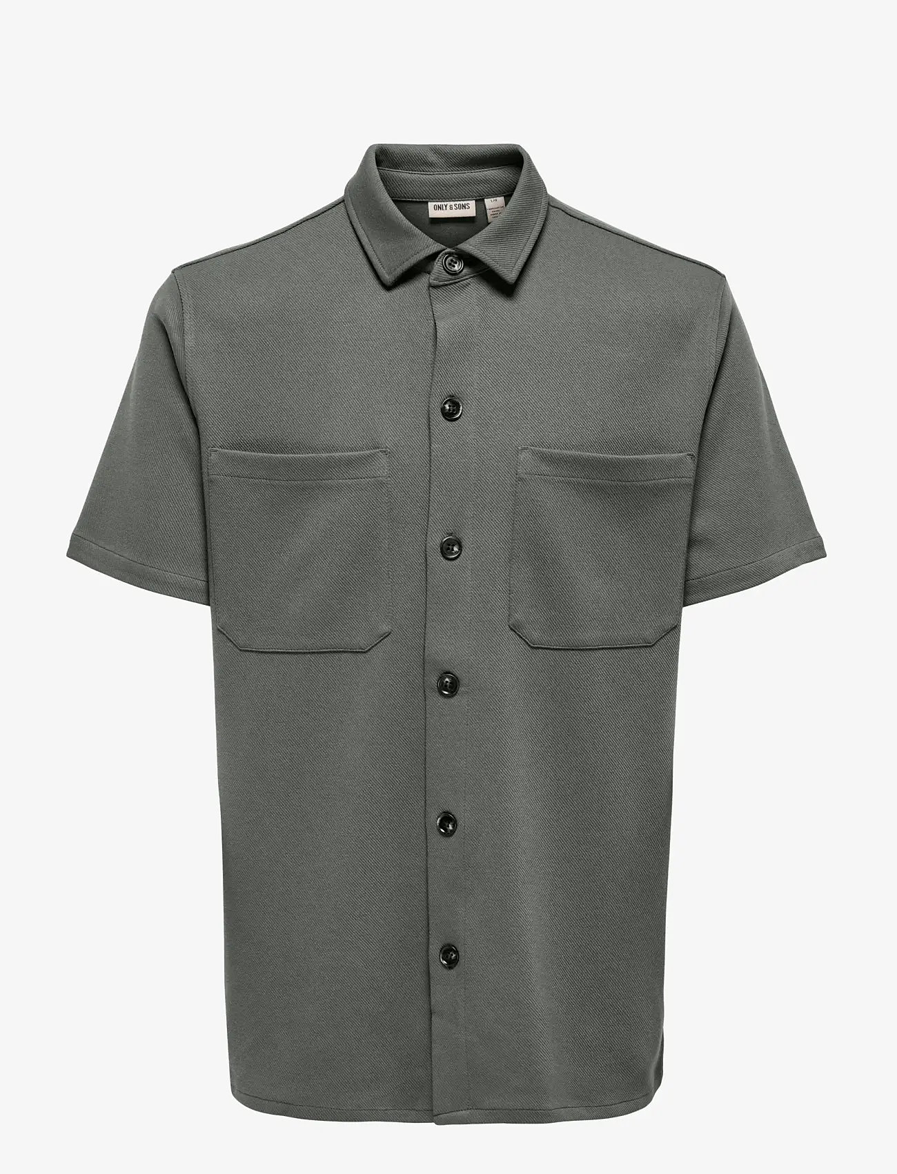 ONLY & SONS - ONSNEWKODYL REG SS SHIRT - short-sleeved shirts - castor gray - 0