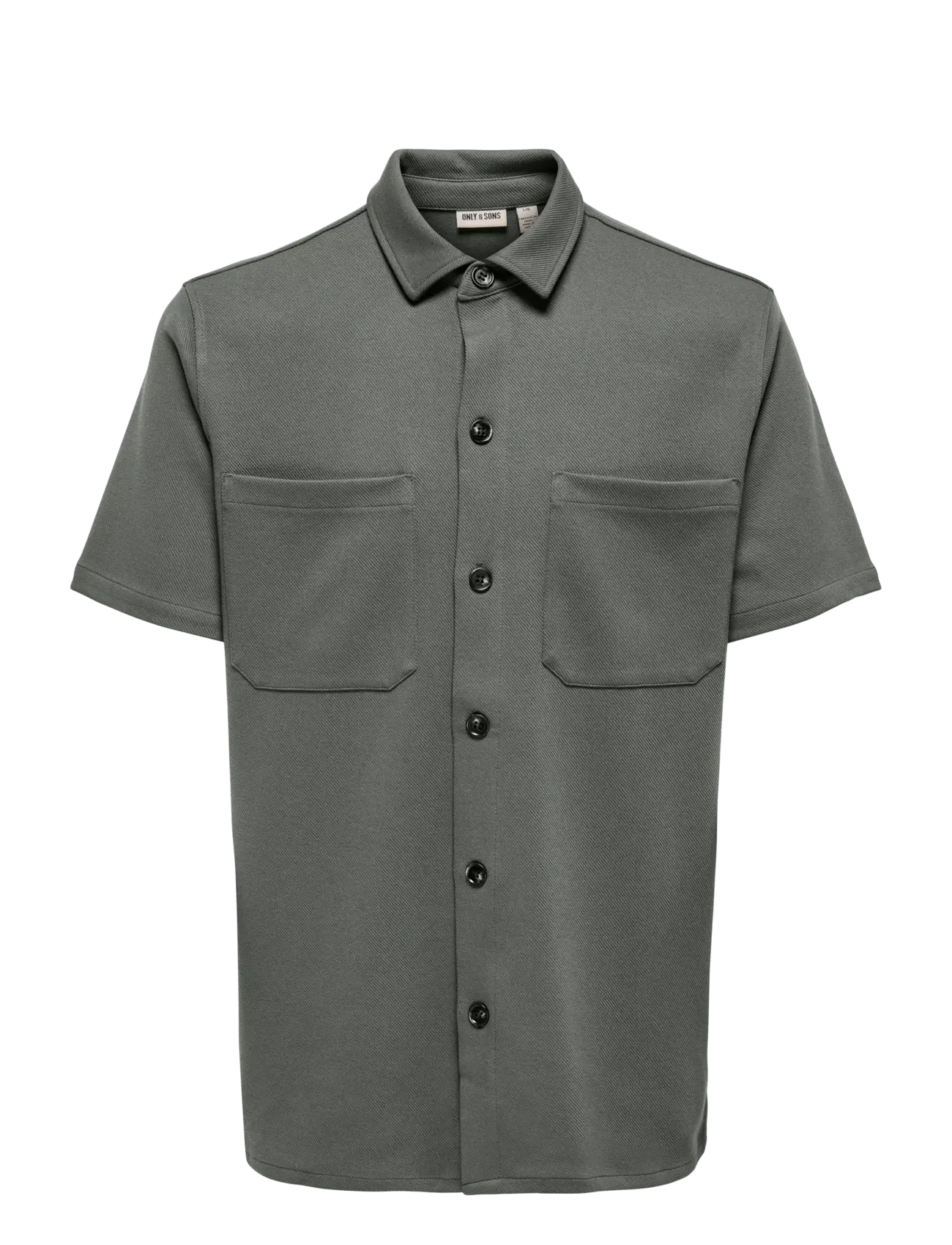 ONLY & SONS ONSNEWKODYL LIFE REG SS SHIRT NOOS - Short-sleeved shirts - CASTOR GRAY / grey